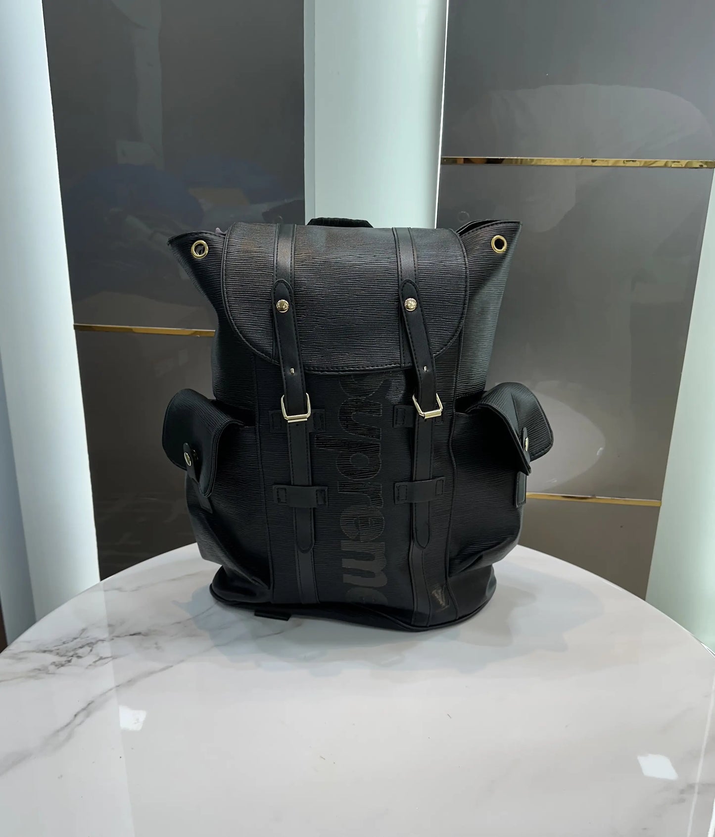 LV X Suprem e Imported BackPack Black