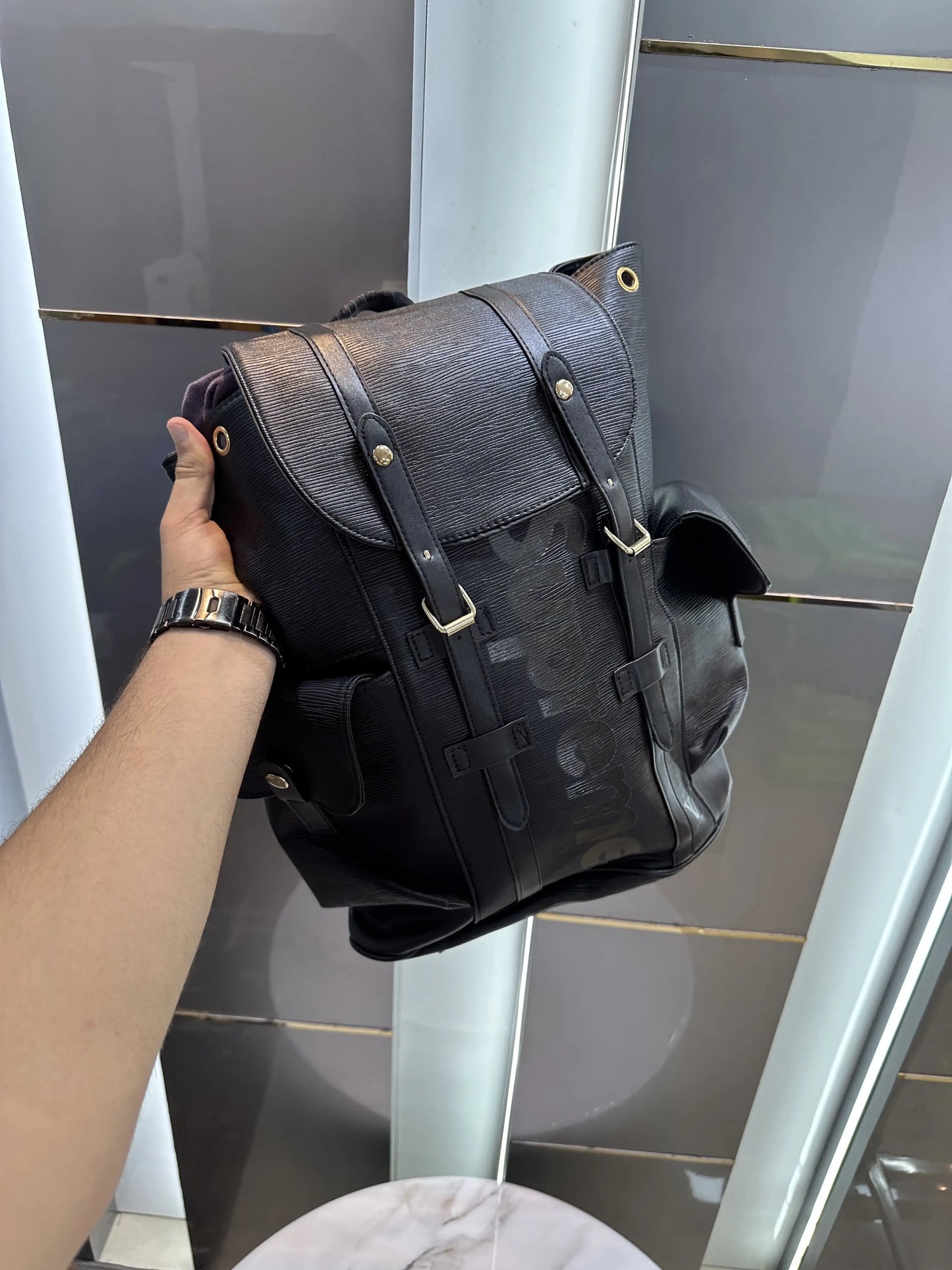 LV X Suprem e Imported BackPack Black