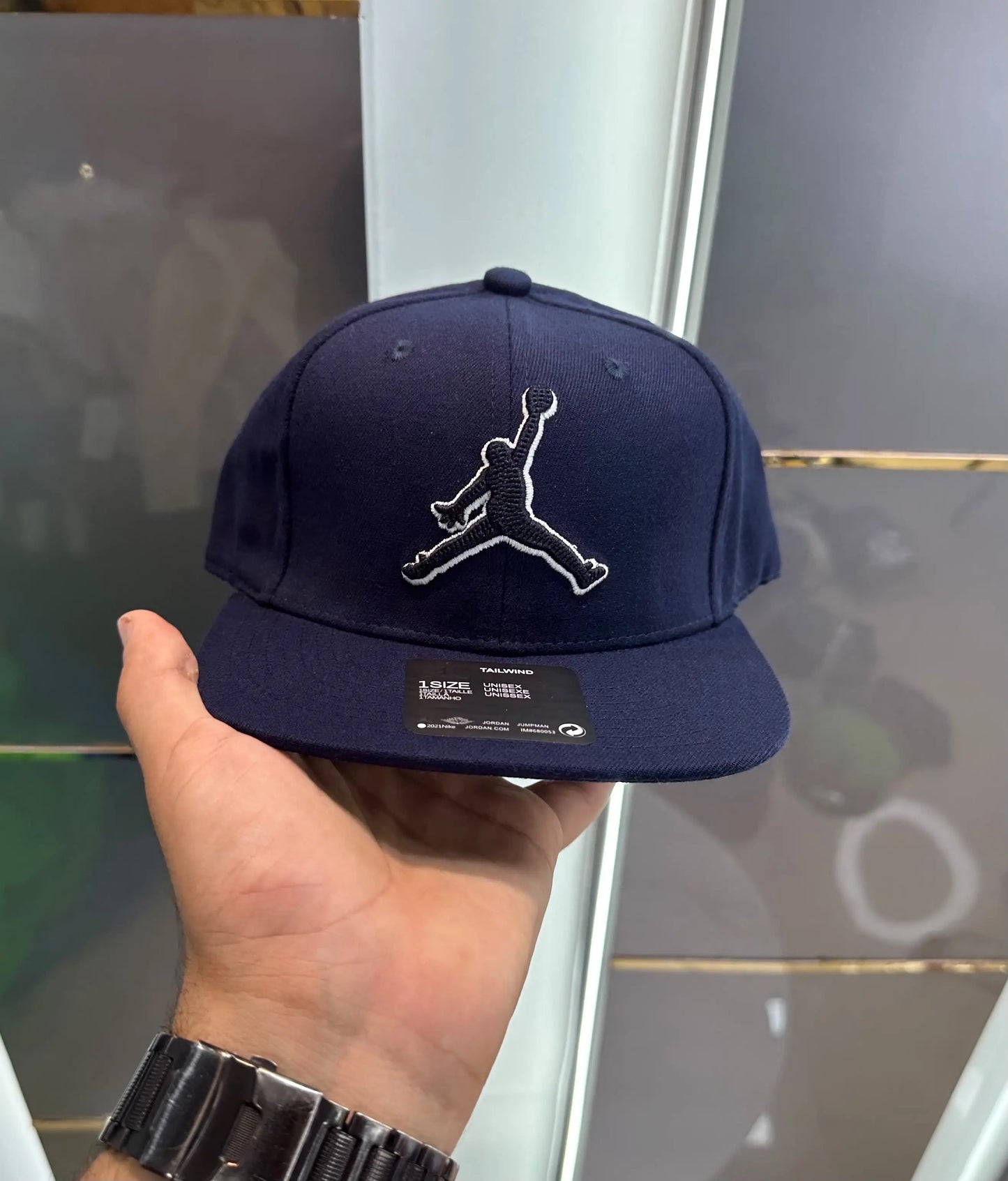 Jordan Navy Blue Premium Imported Cap 6681