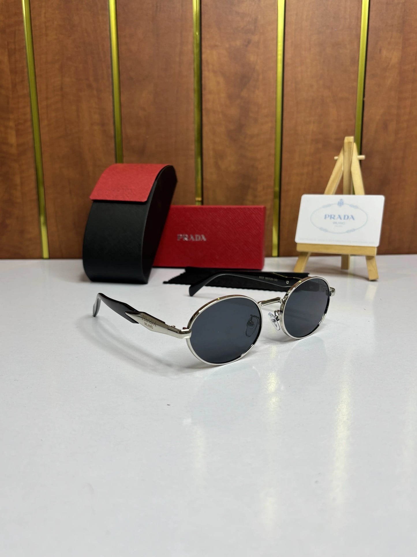 Prada 8007 Silver Black
