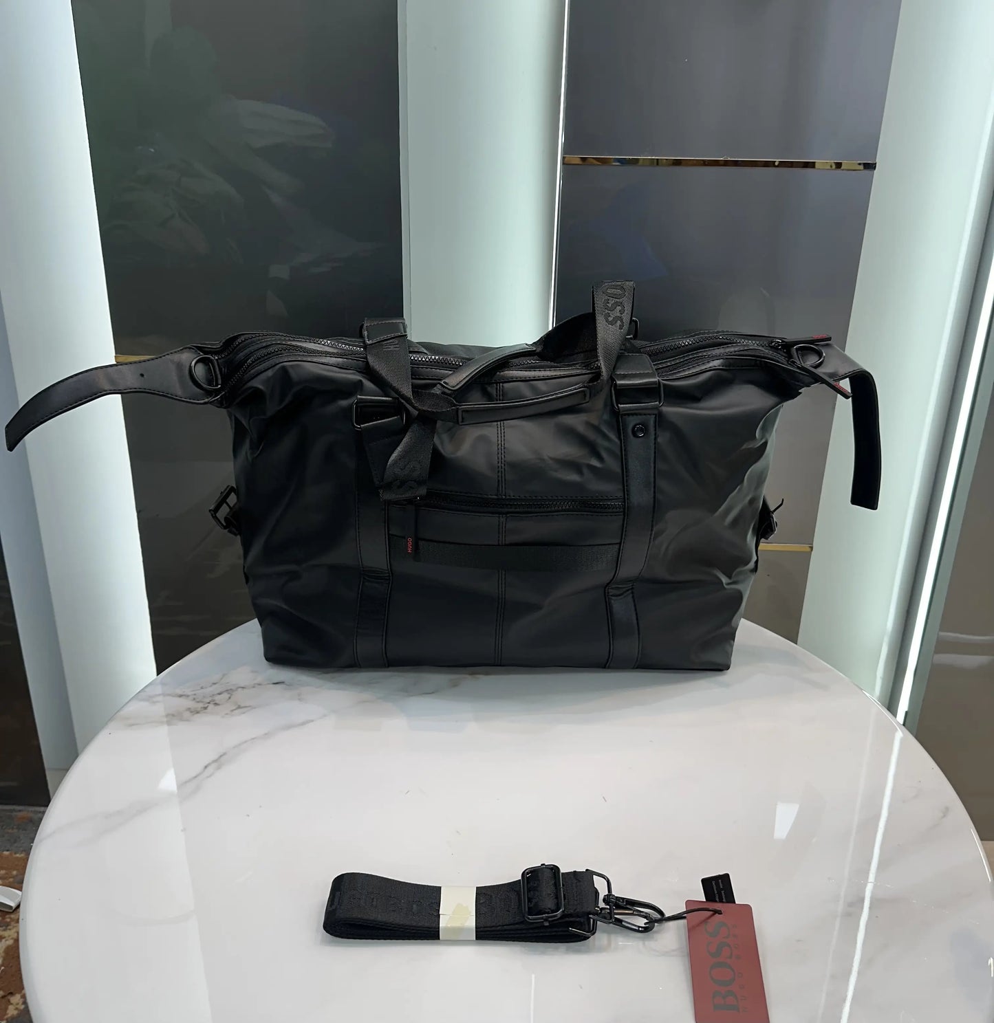 Hugo Bos s Luxury Imported Duffel Bag 1008r