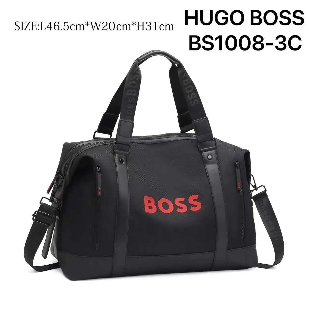 Hugo Bos s Luxury Imported Duffel Bag 1008r