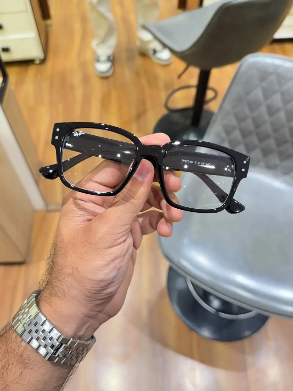 Rayban 7256 black plano