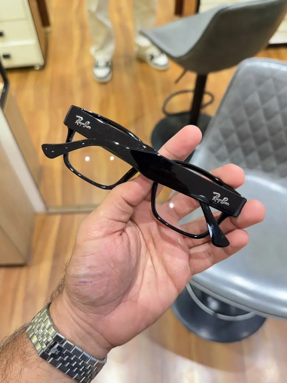 Rayban 7256 black plano