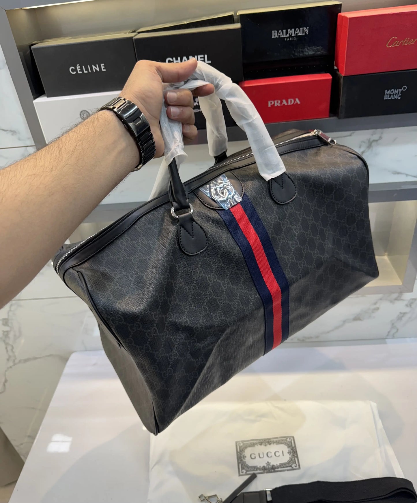Gucc i Ophidia Luxury Imported Duffel Bag g512