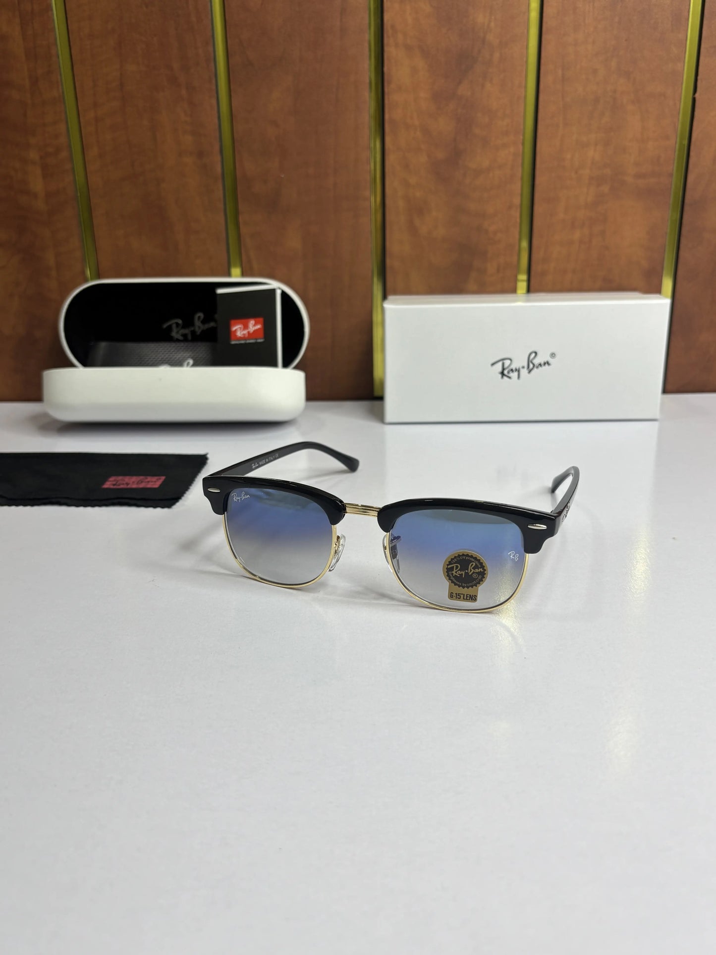 Rayban Clubmaster 3016 Black gold