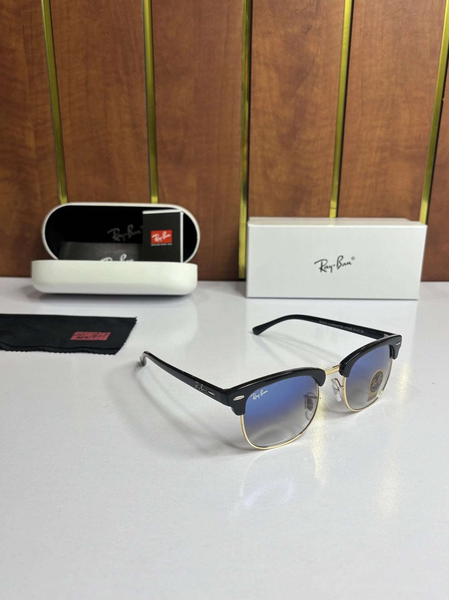 Rayban Clubmaster 3016 Black gold