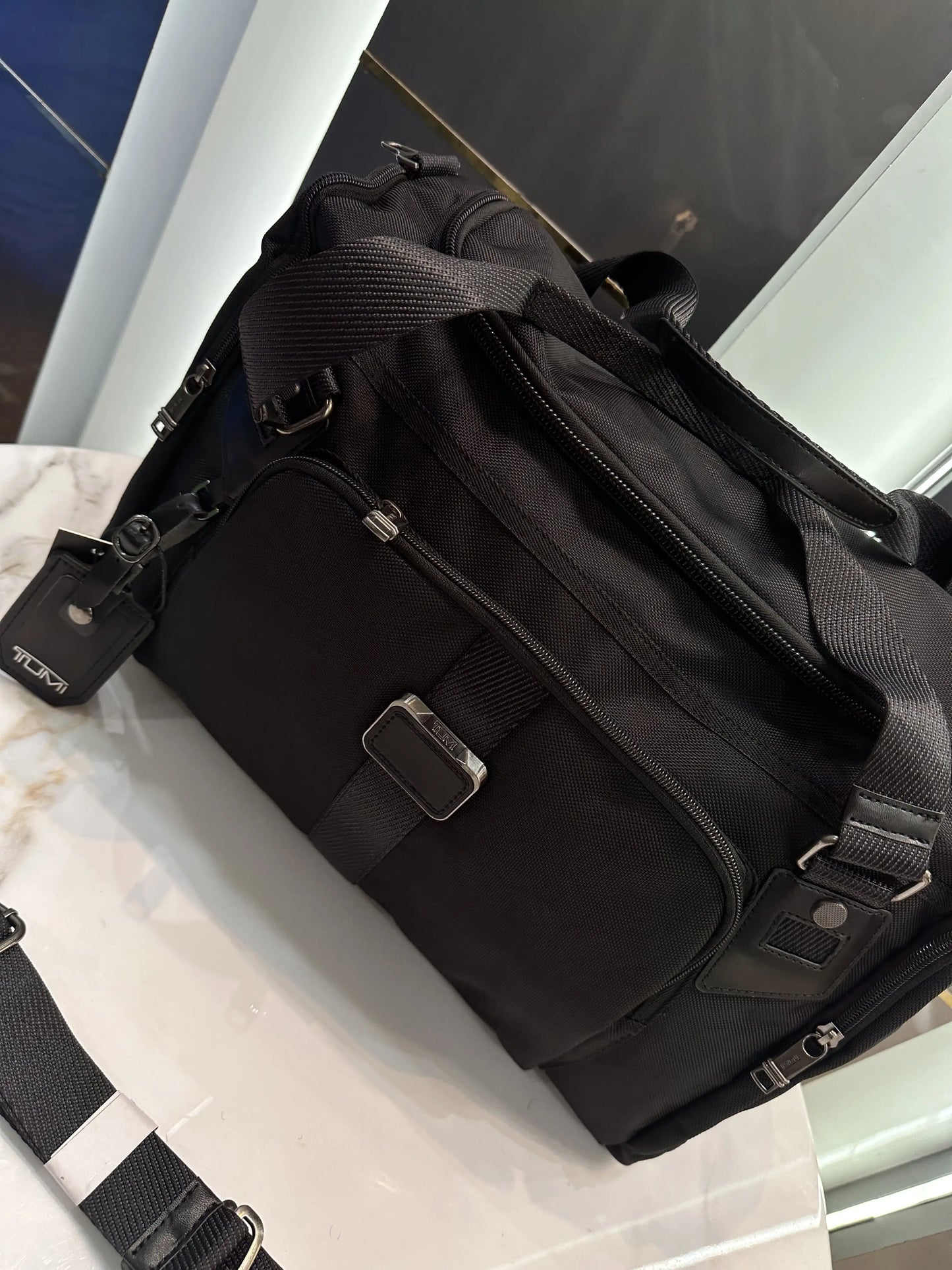 Tumi Black Luxury Imported Duffel Bag Black T95882
