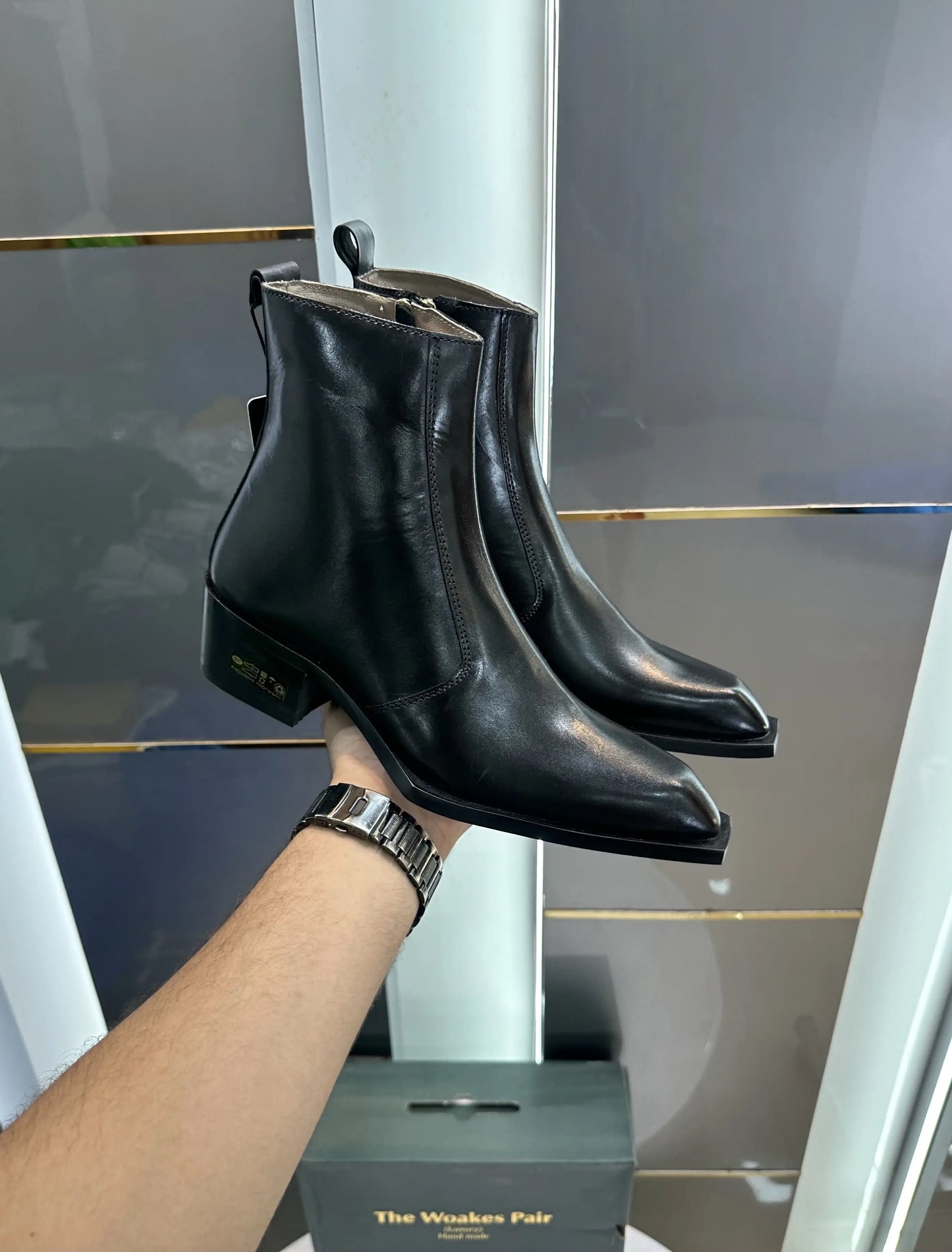 The_Woakes_Pair Luxury Cuban Chelsea Boots