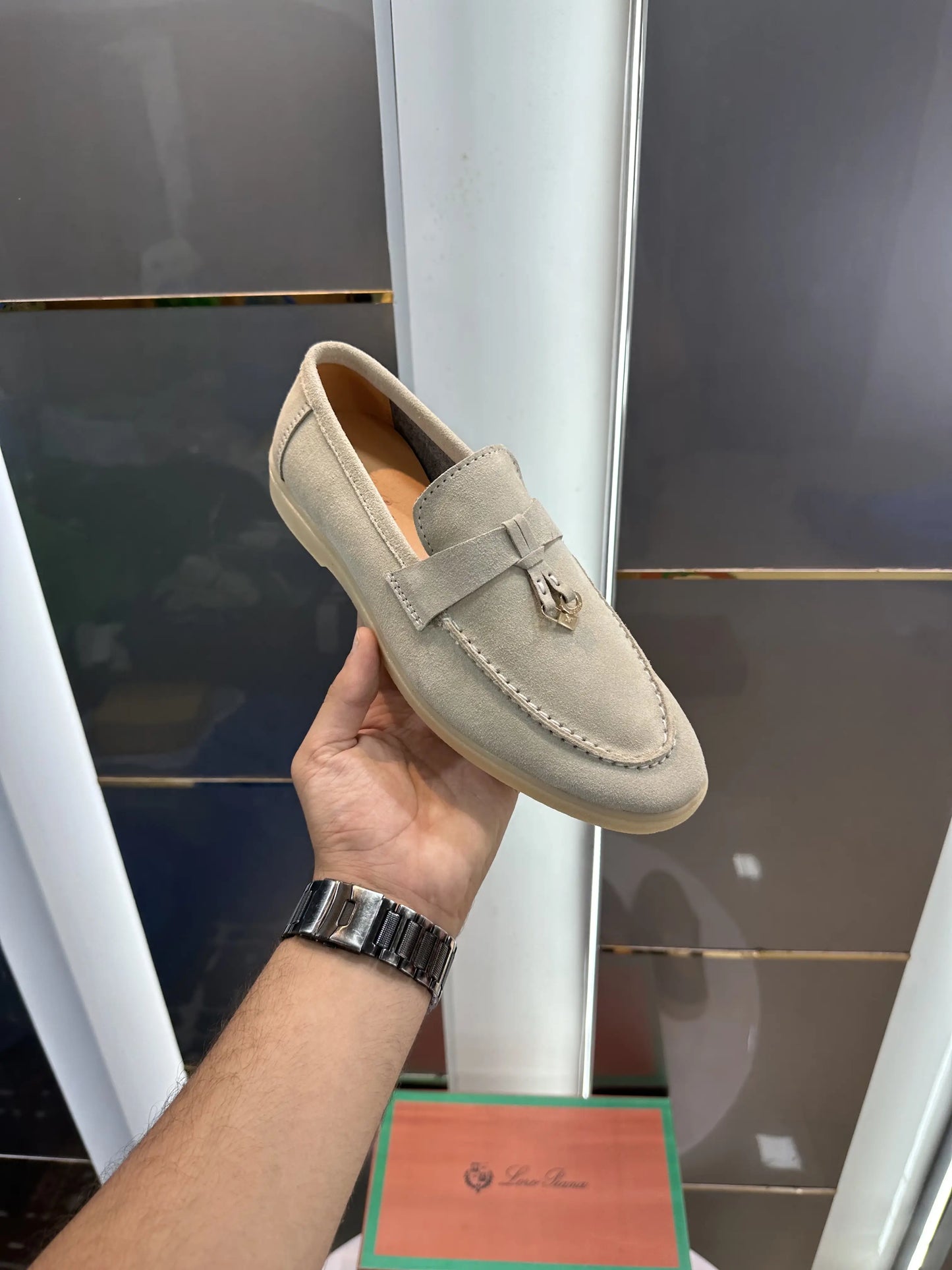 Loro_Piana grey Formal Loafer