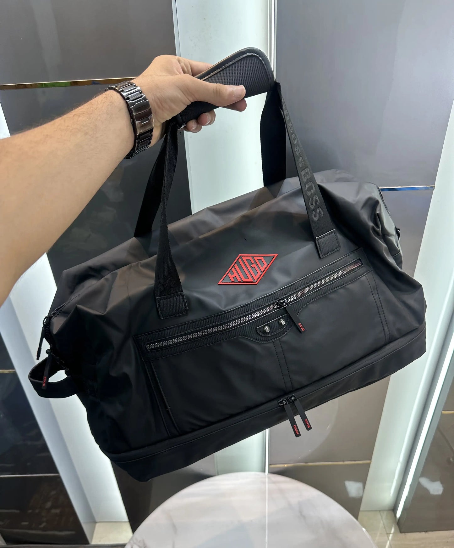 Hugo Bos s Luxury Imported Duffel Bag H16006r