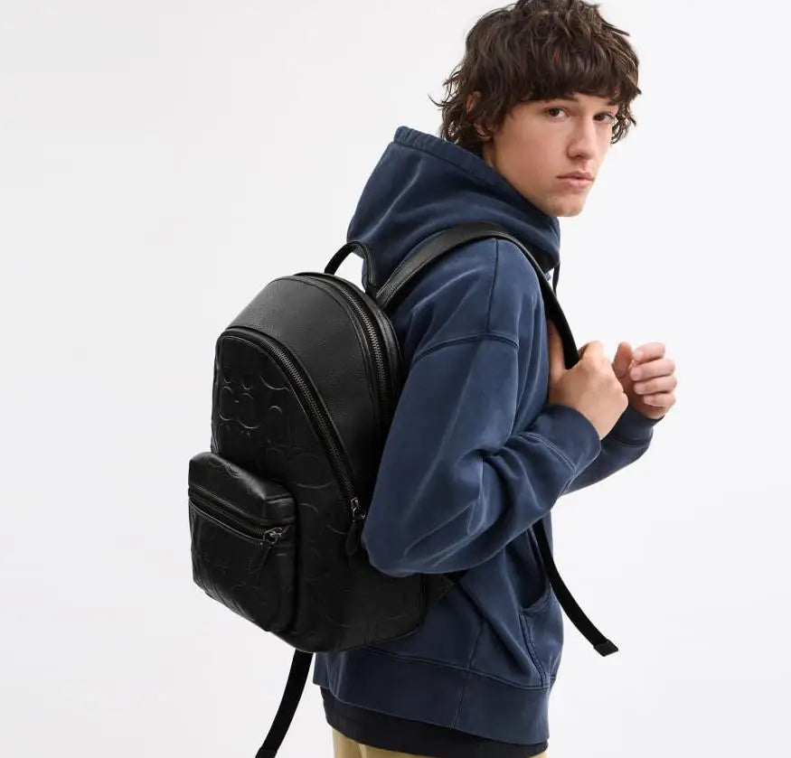 Coac h Black Monogram Luxury Imported BackPack Ultra Premium