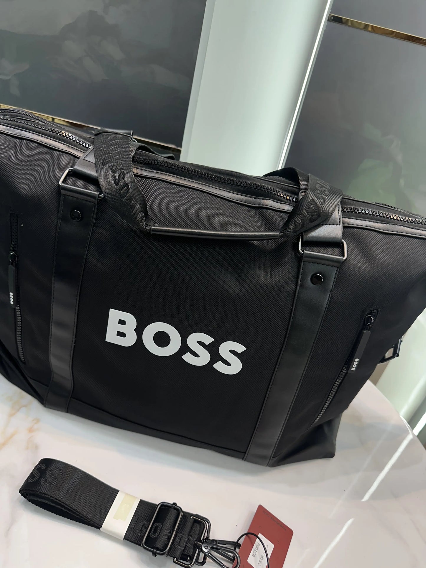 Hugo Bos s Luxury Imported Duffel Bag 1008w