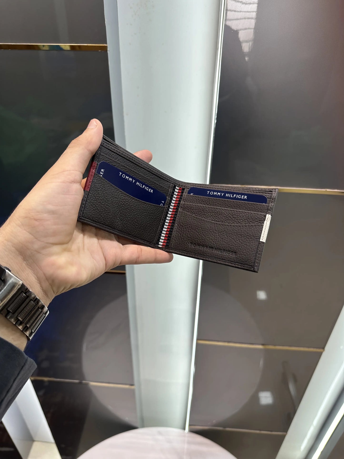 Tommy Hilfiger Premium Wallet Brown With Box t145