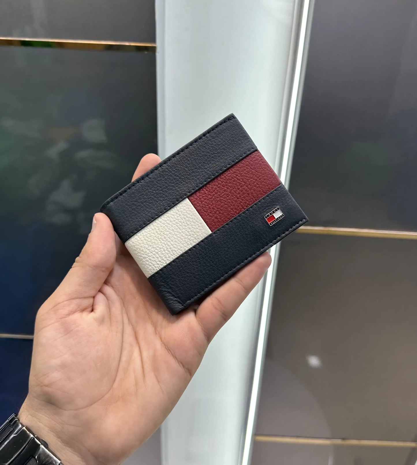 Tommy Hilfiger Premium Wallet Navy With Box t155