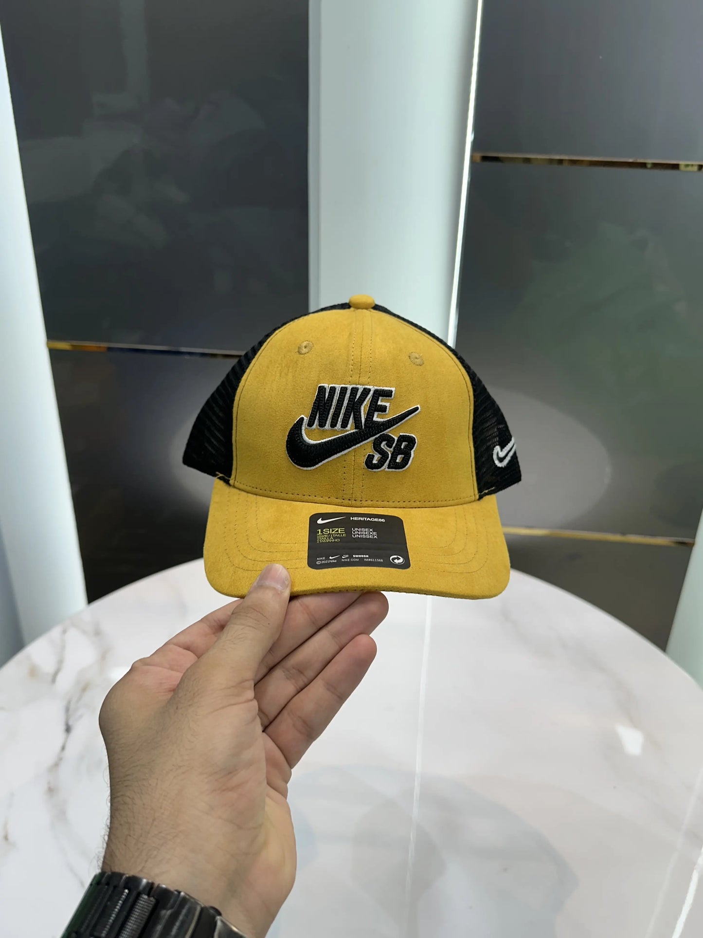 Nik e SB Yellow (Suede) Premium Imported Cap