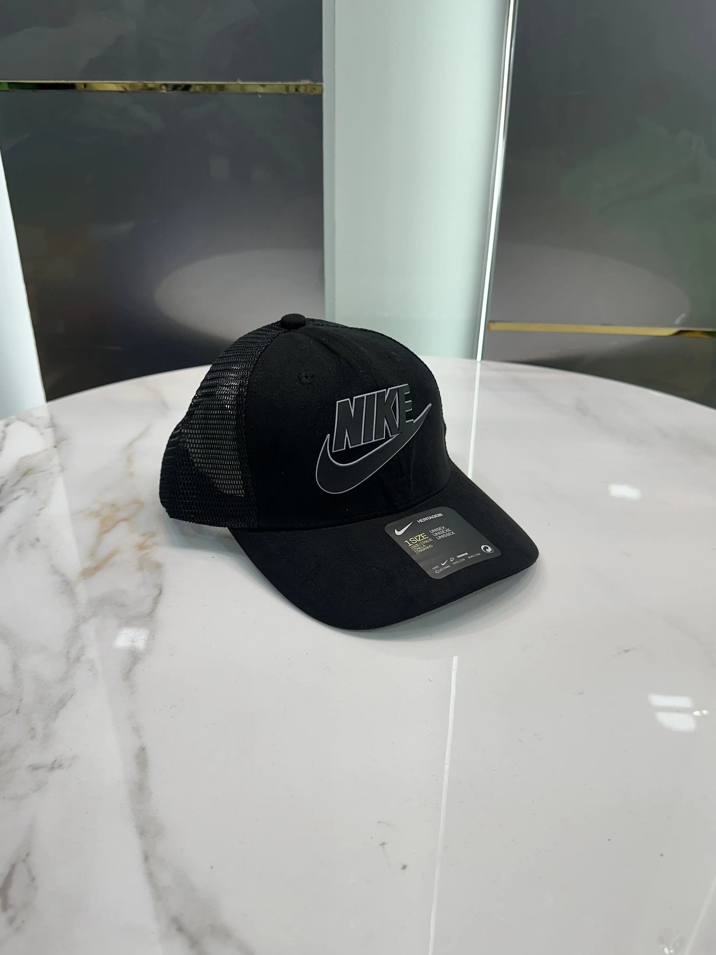 Nik e Black (Suede) Premium Imported Cap
