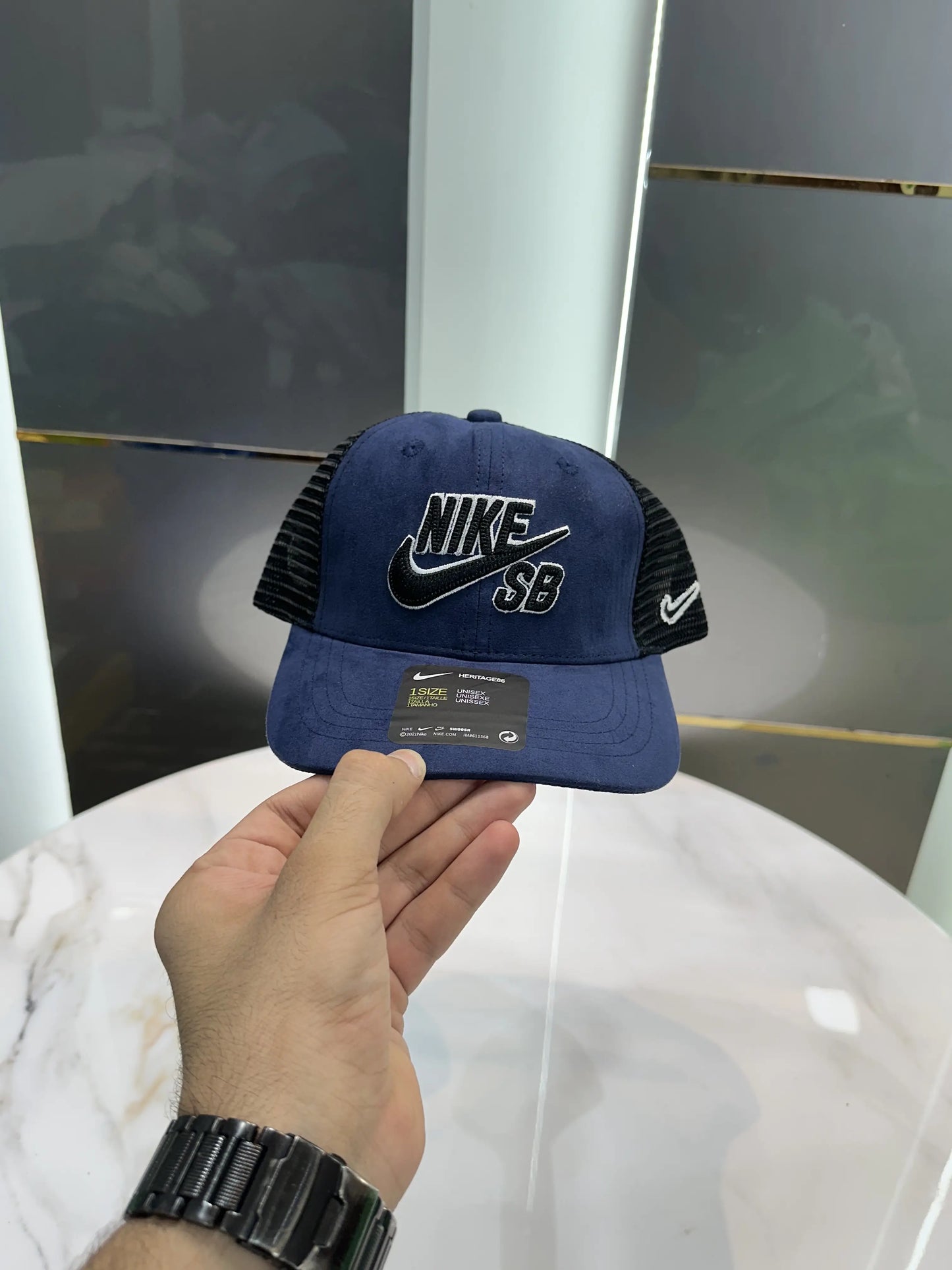 Nik e SB Blue (Suede) Premium Imported Cap