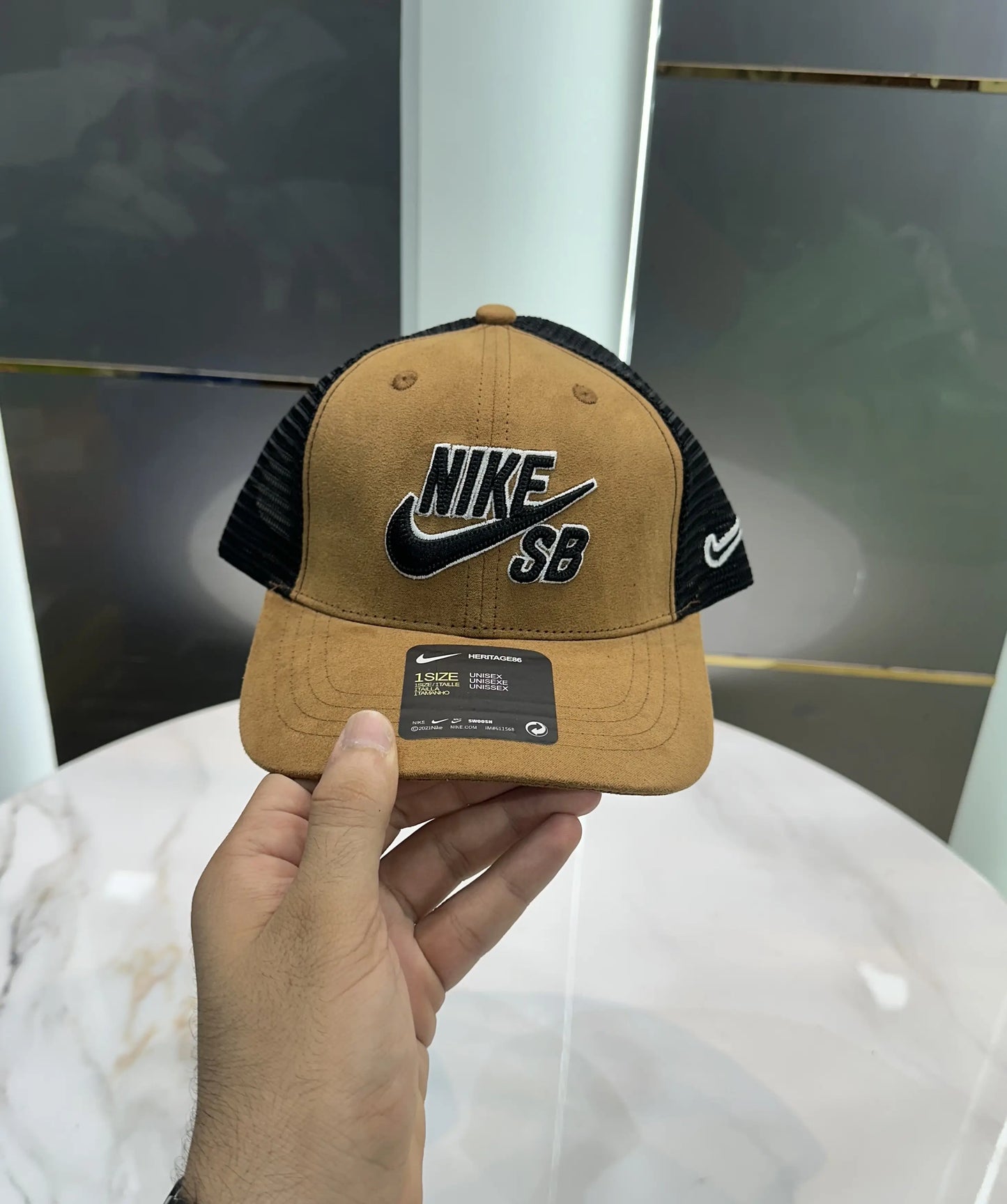 Nik e SB Tan (Suede) Premium Imported Cap
