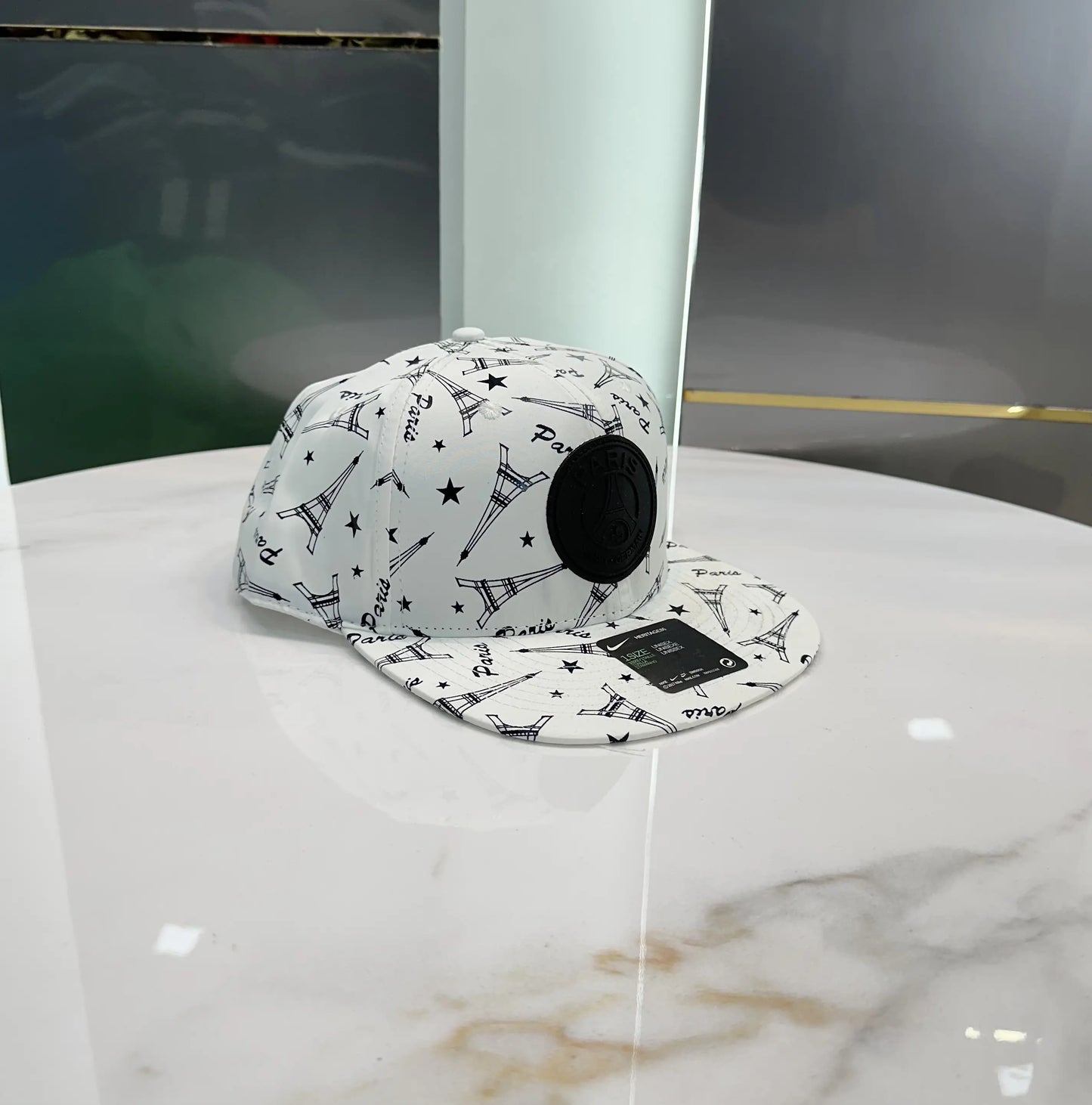 PSG White Premium Imported Cap p240