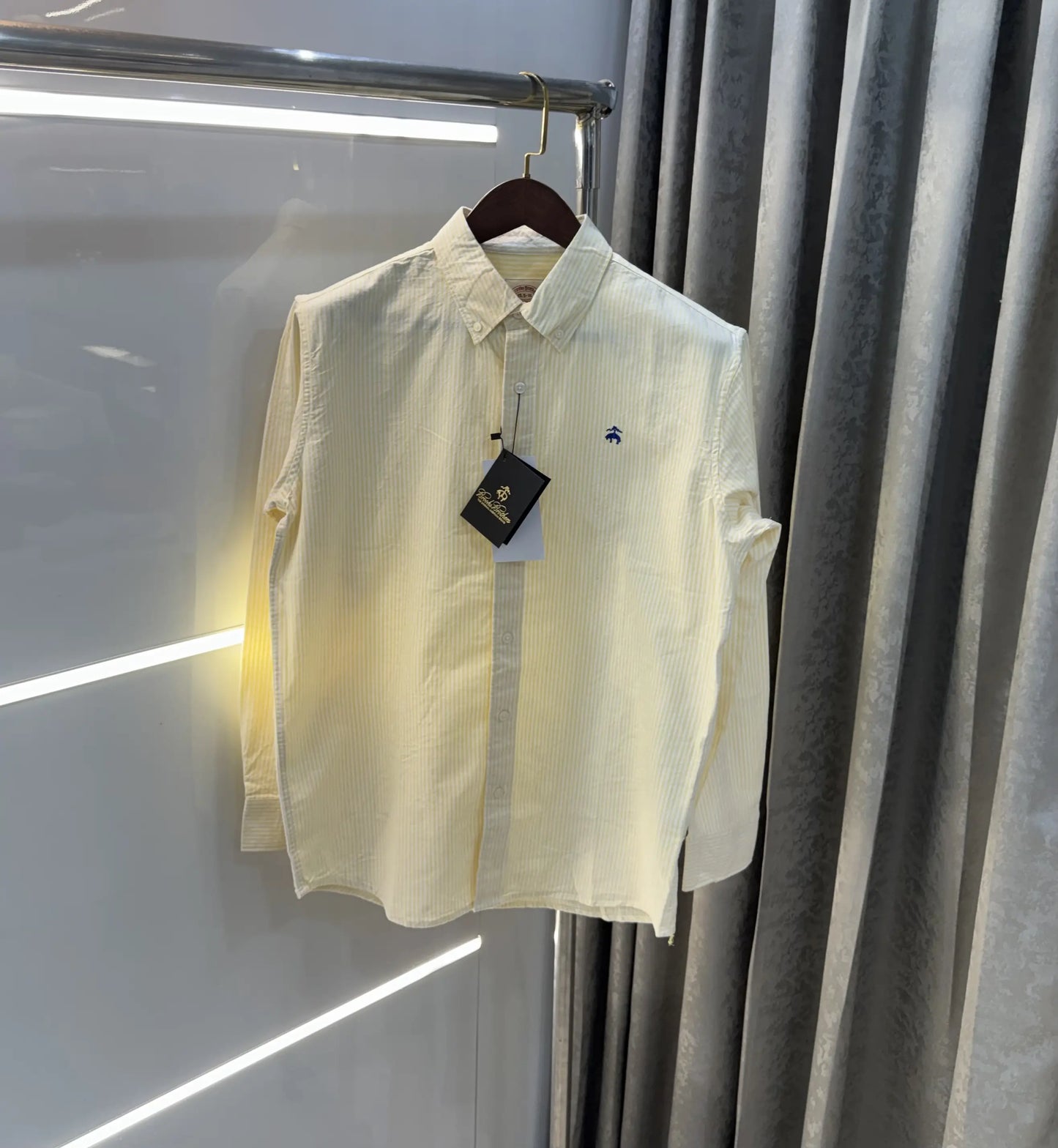 Brooks Brother Yellow Oxford Premium Shirt