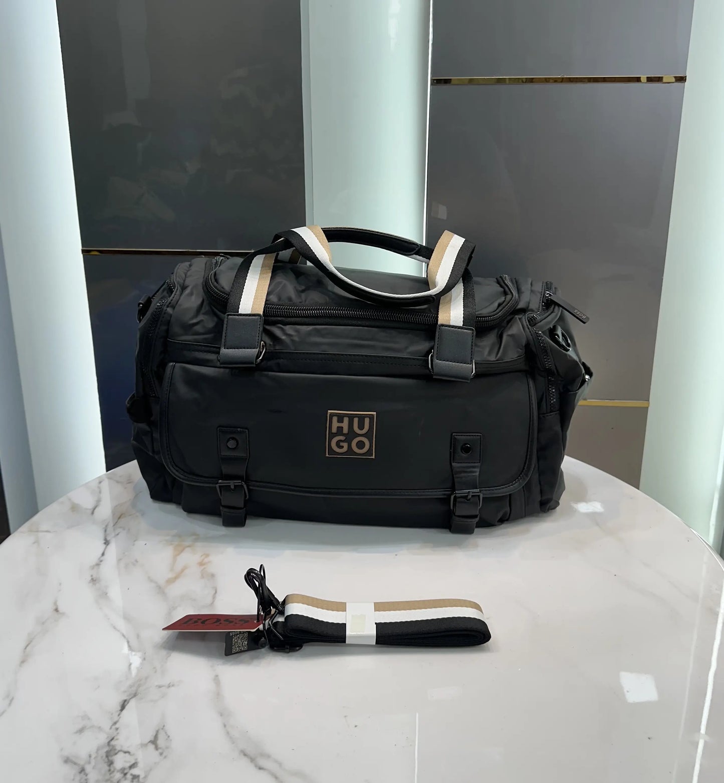 Hugo Bos s Luxury Imported Duffel Bag Bs0866-3c