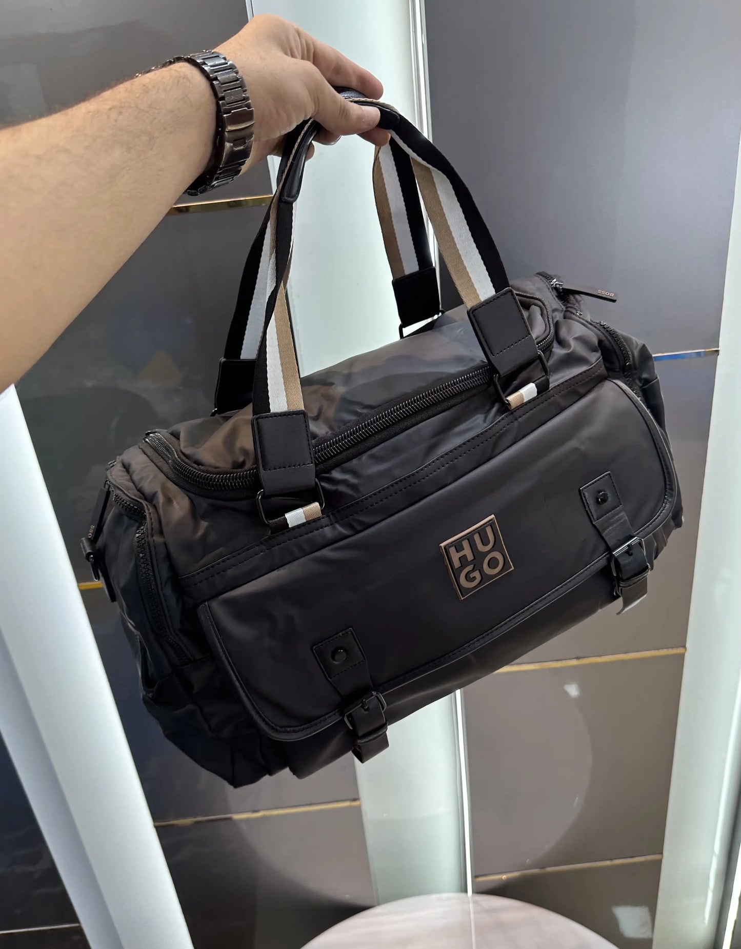 Hugo Bos s Luxury Imported Duffel Bag Bs0866-3c