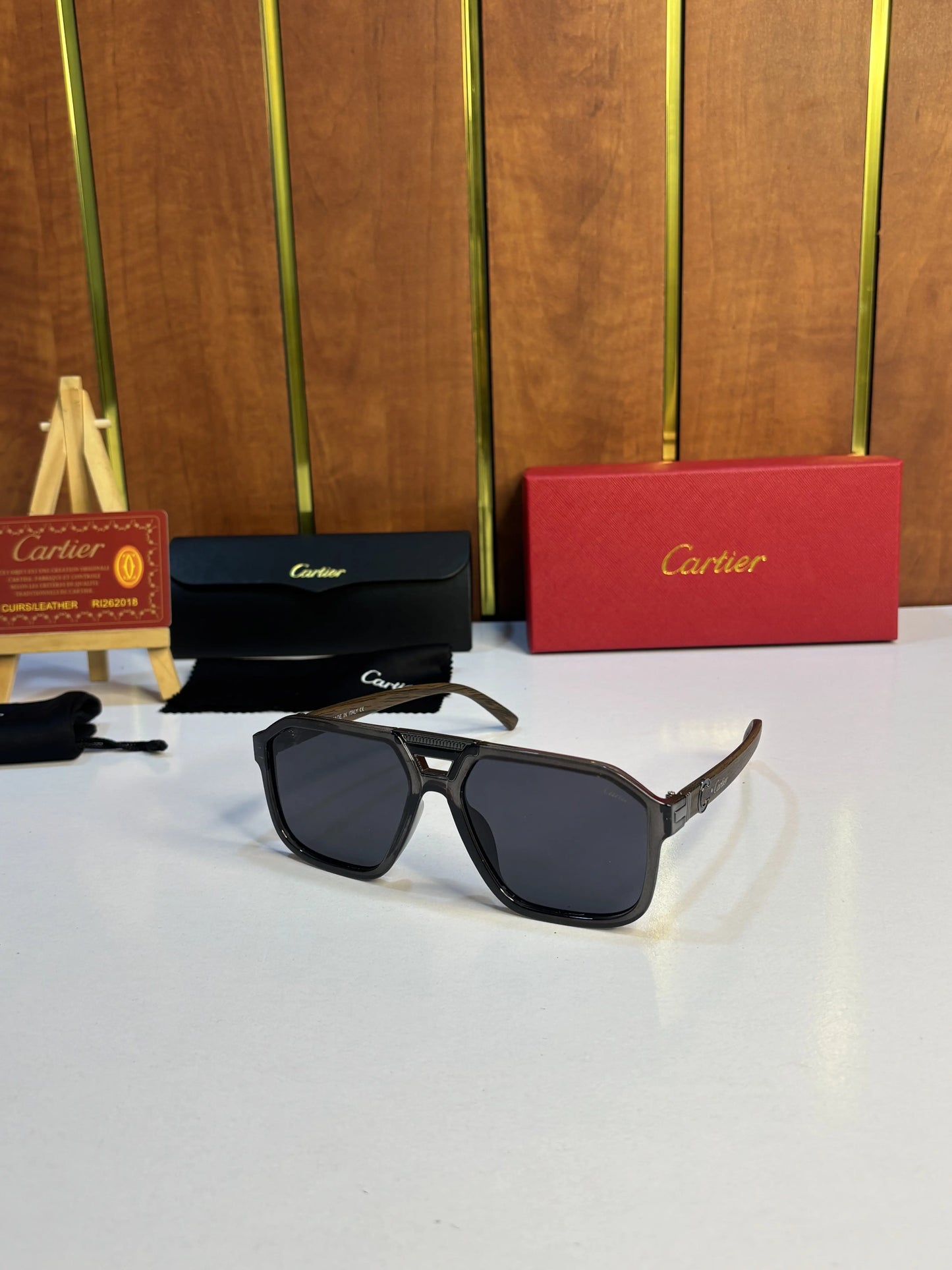 Cartier 4015 Grey Wooden