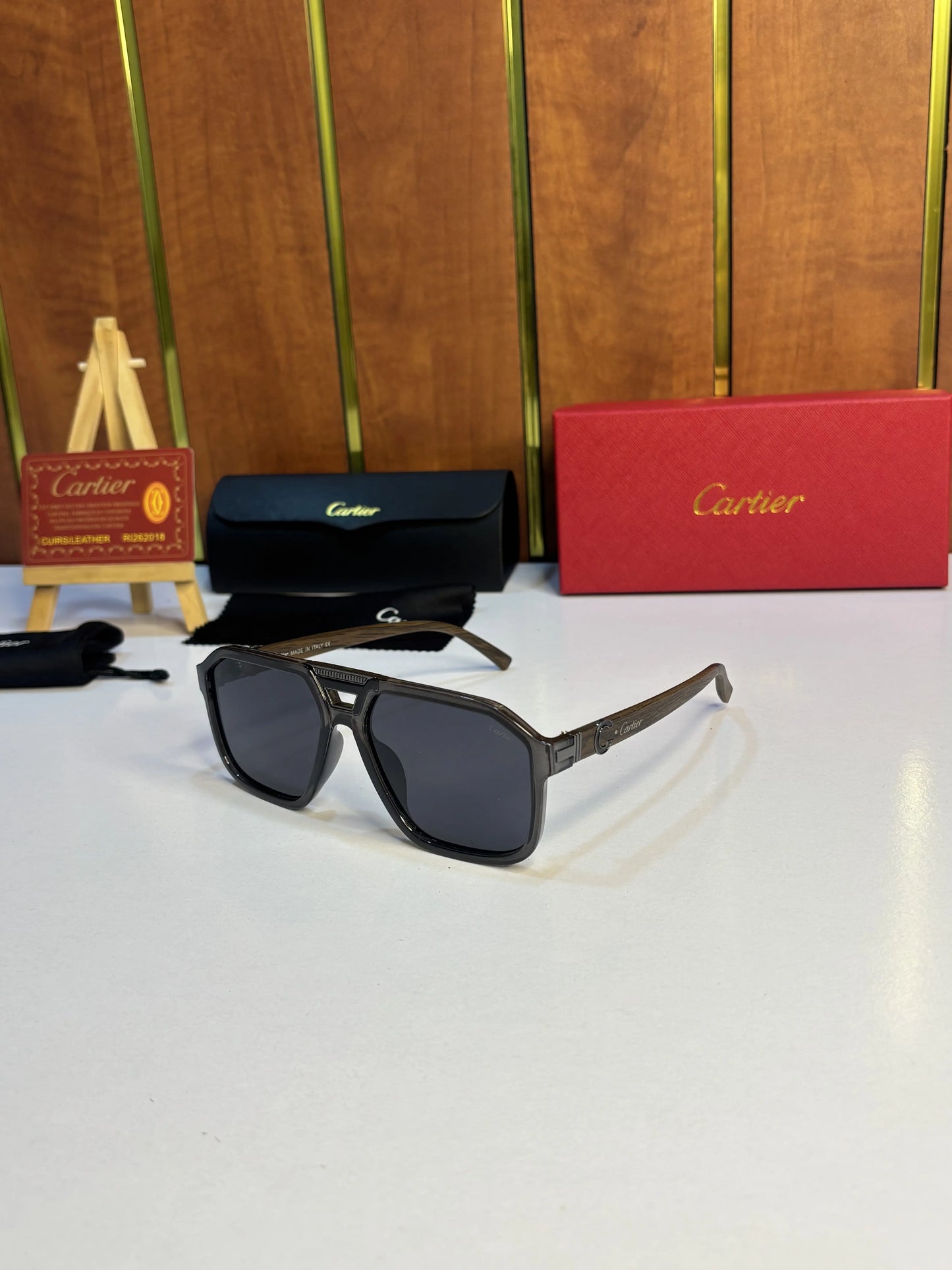 Cartier 4015 Grey Wooden