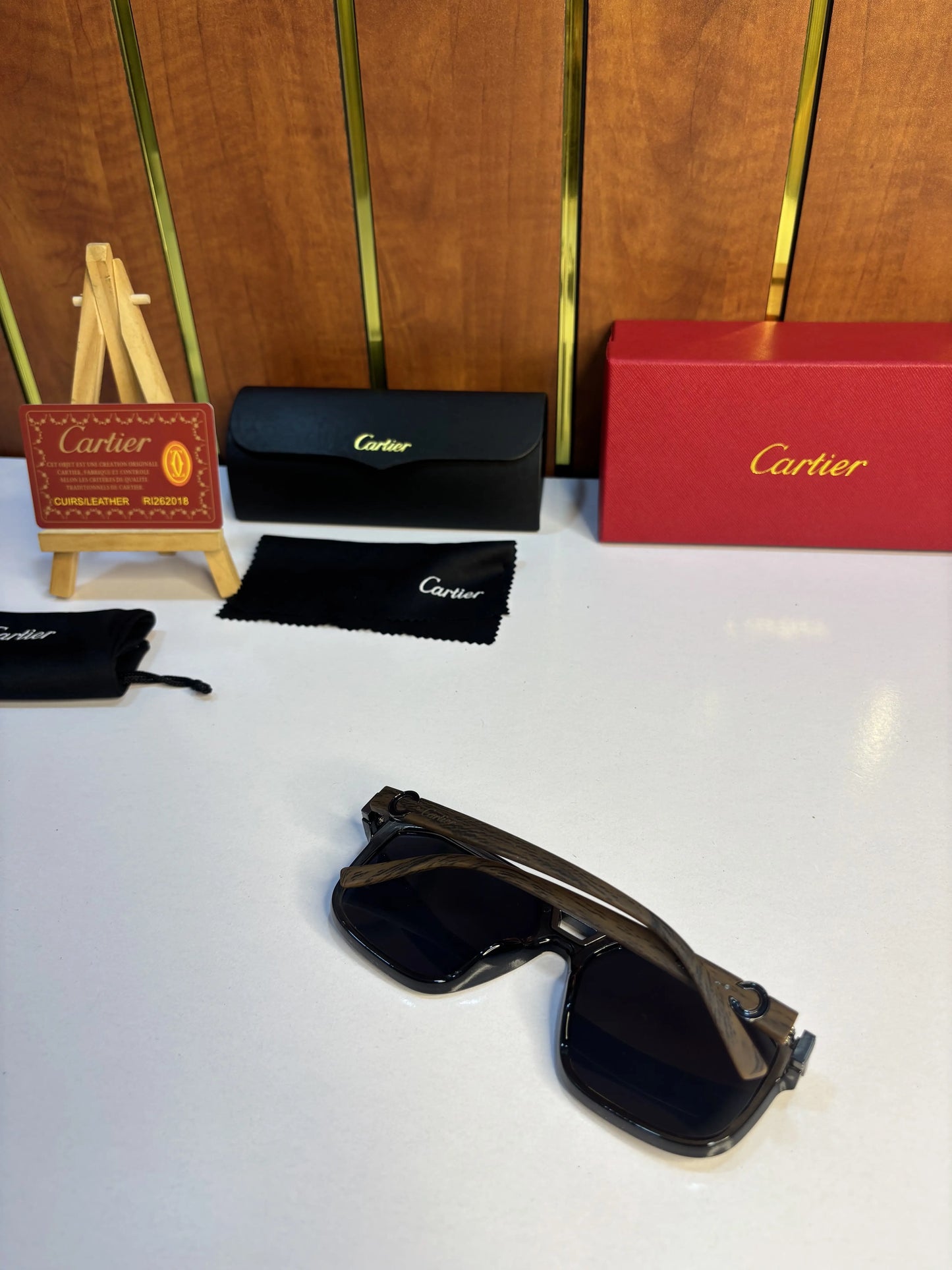 Cartier 4015 Grey Wooden