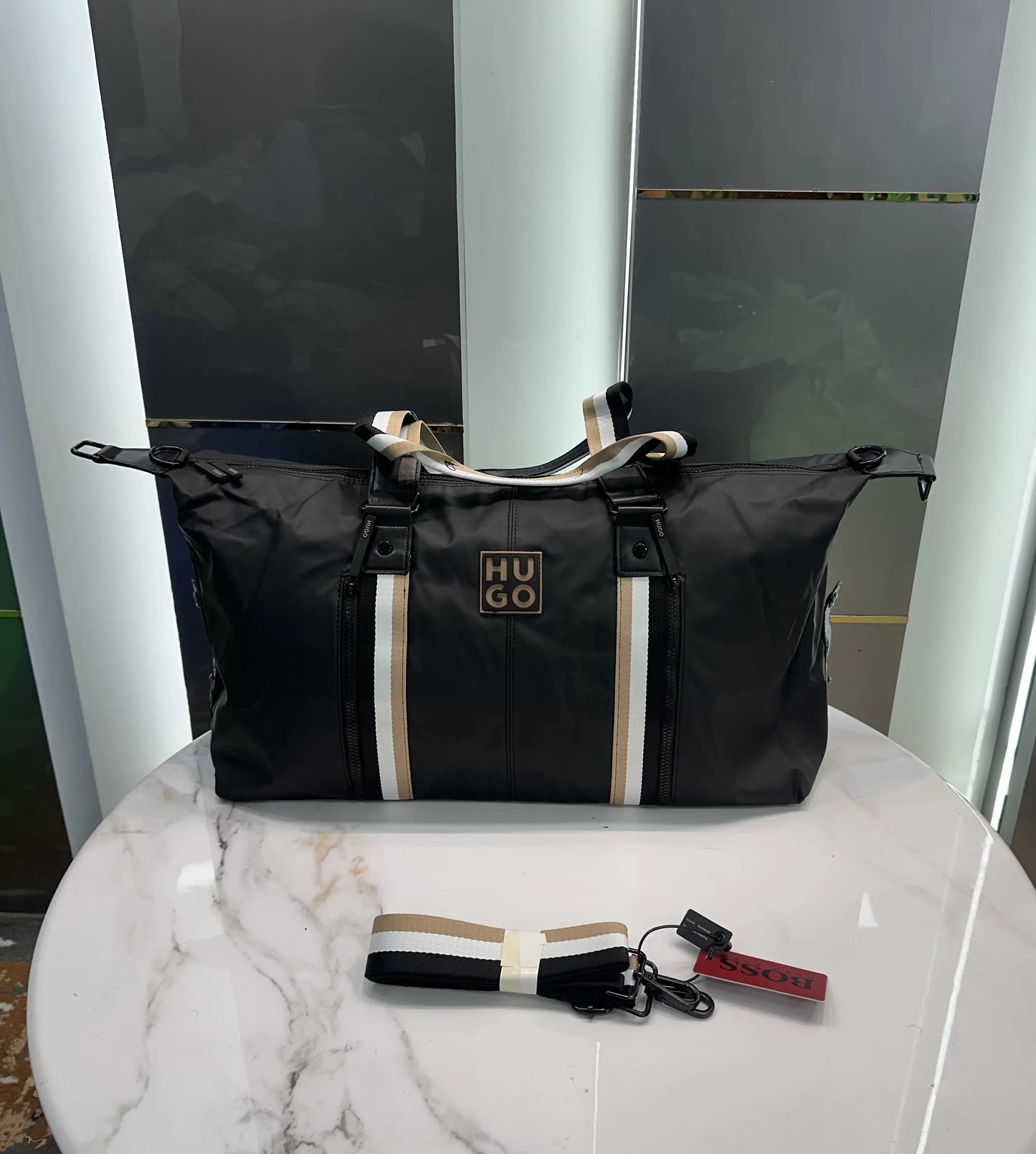 Hugo Bos s Luxury Imported Duffel Bag Bs3025-c