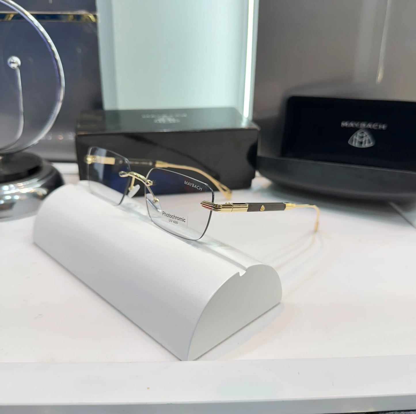 Maybach Gold PhotoChromic Glasses 2504