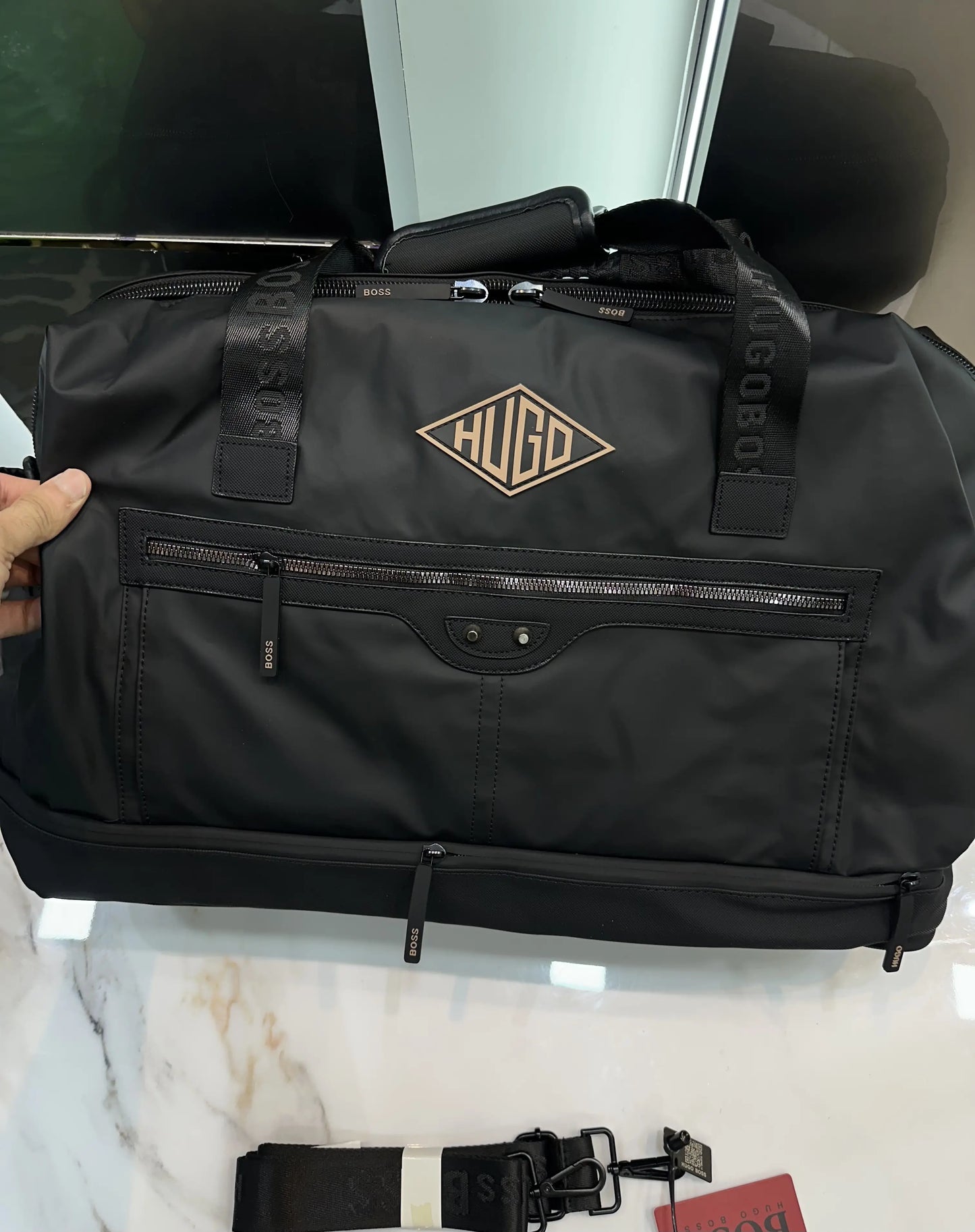 Hugo Bos s Luxury Imported Duffel Bag Bs16006b