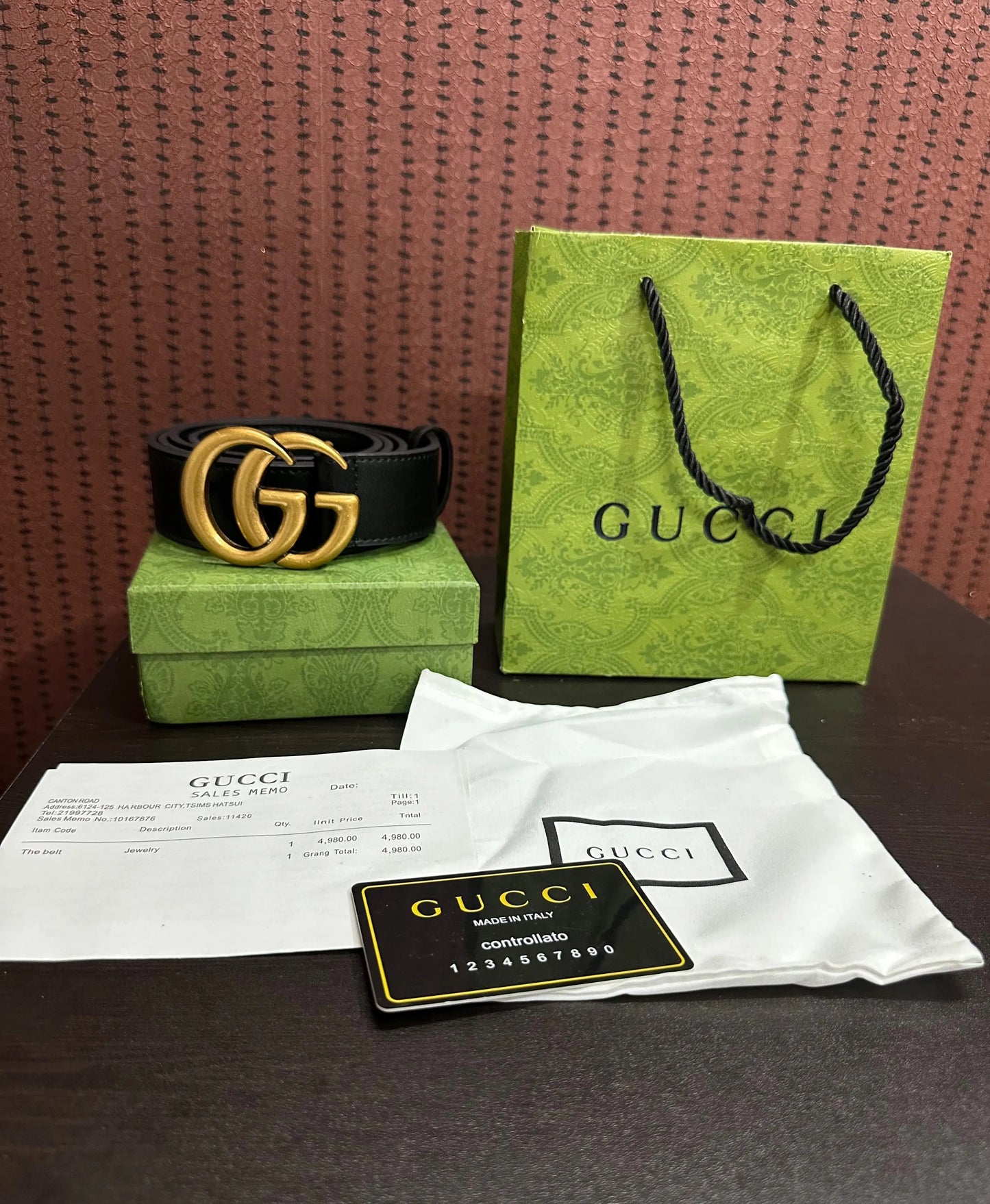 Gucc i Mormont Premium Imported Belt With Box and Carry Bag g234