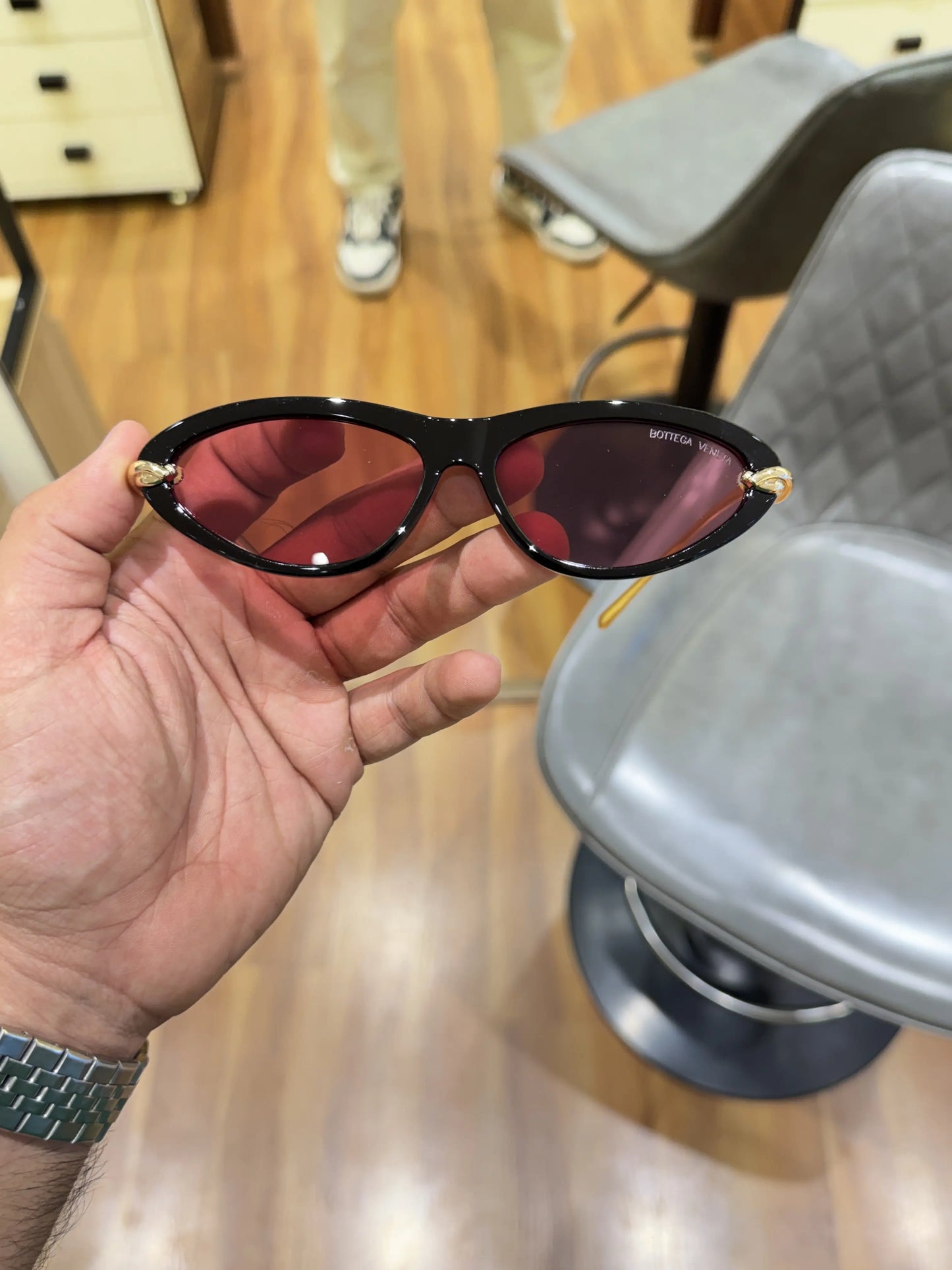 Bottega veneta 9151 black pink