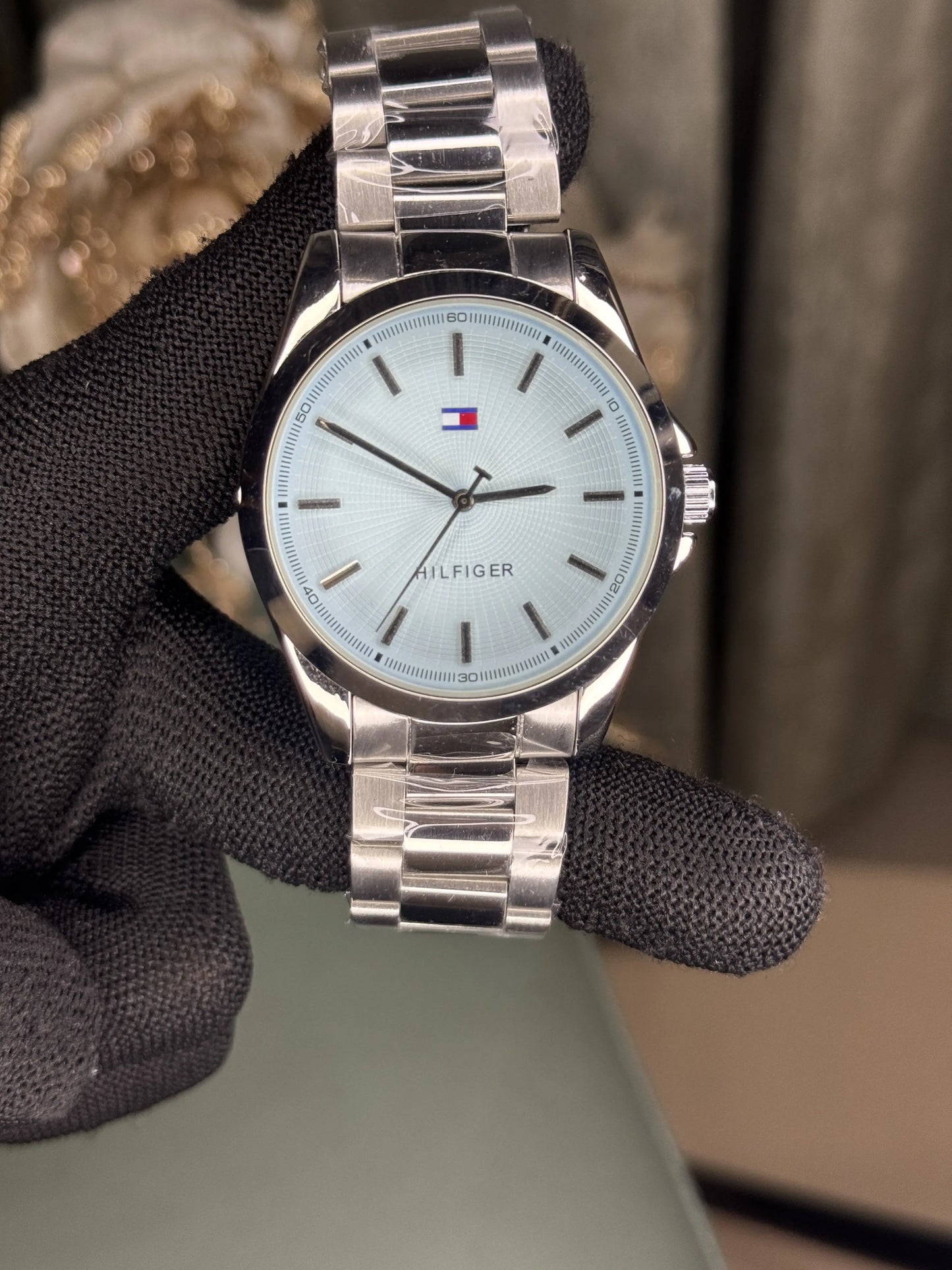 Tommy Hilfige r Bruce Silver Blue Premium Quartz Watch