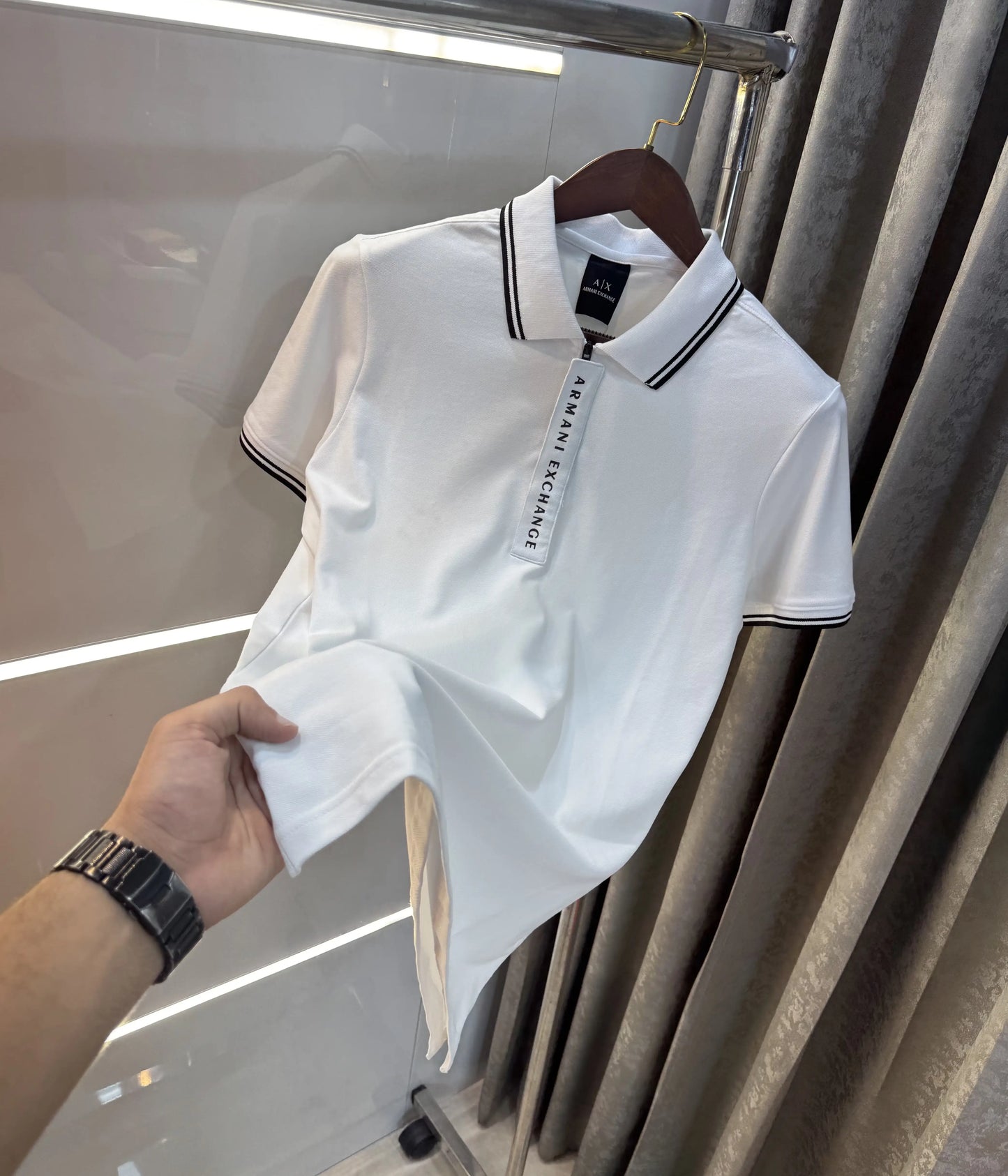 Arman i Exchange White Imported Polo T-Shirt