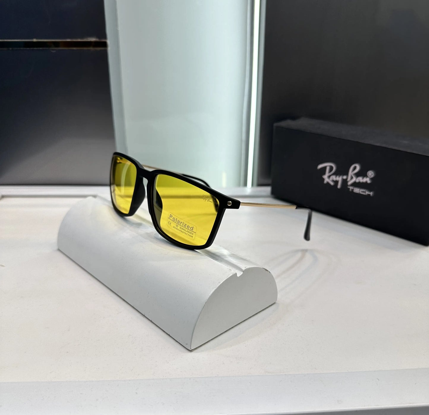 RayBan Gold Yellow Premium Shades 20086
