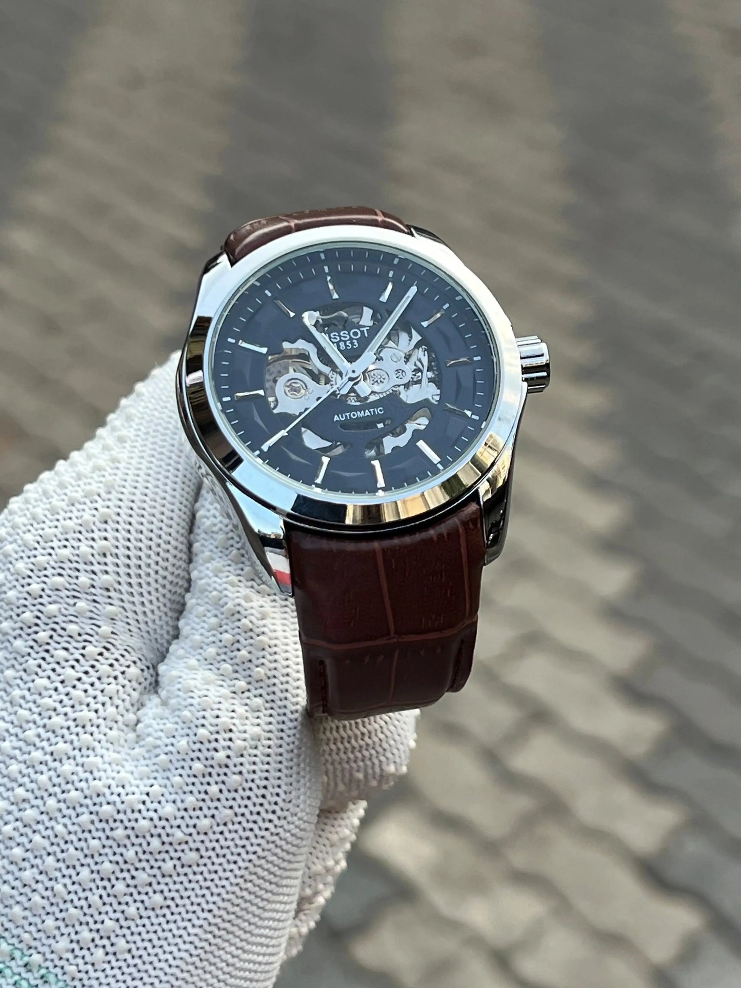 Tissot 1853 Automatic Brown Black Leather