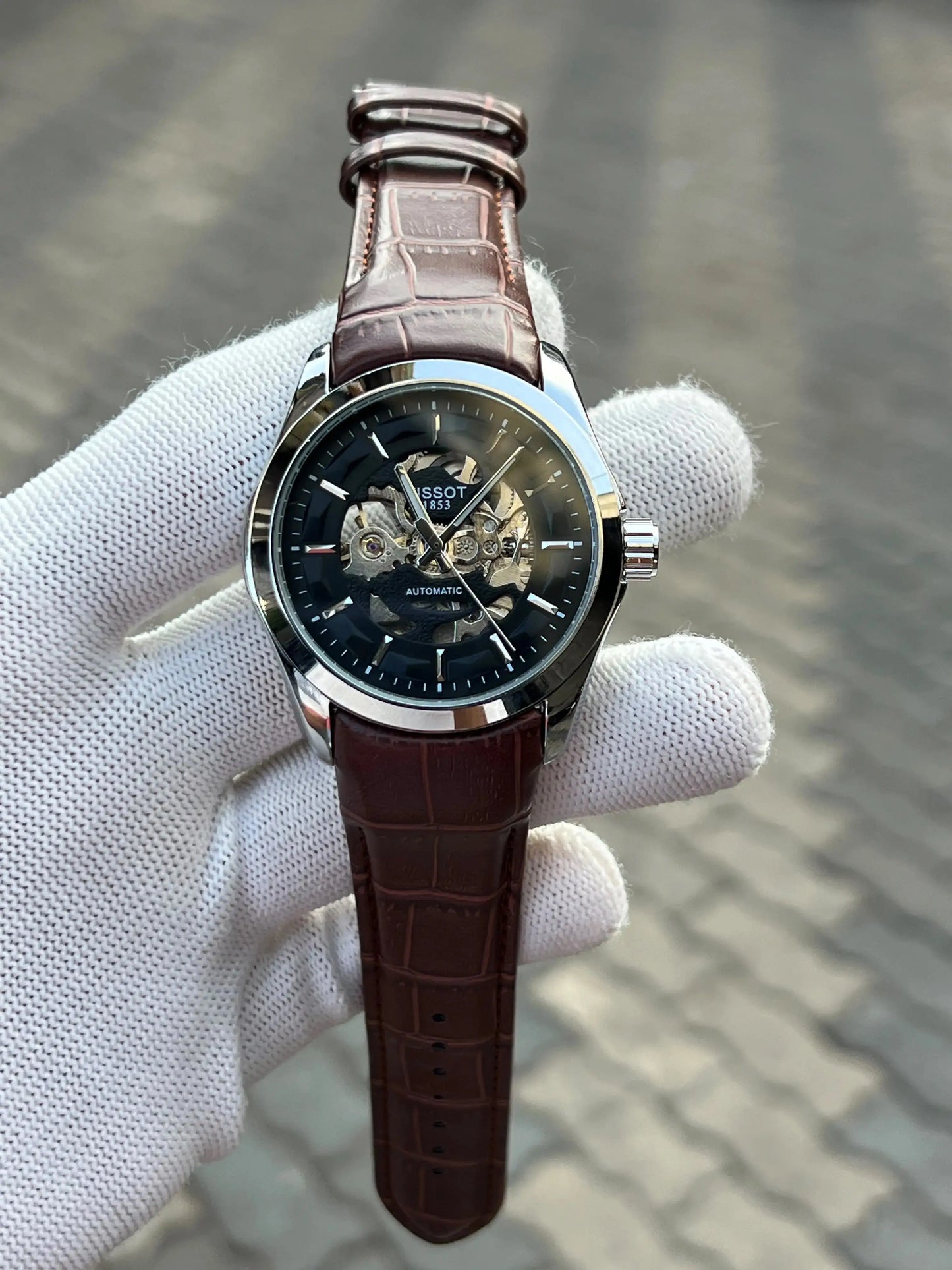 Tissot 1853 Automatic Brown Black Leather