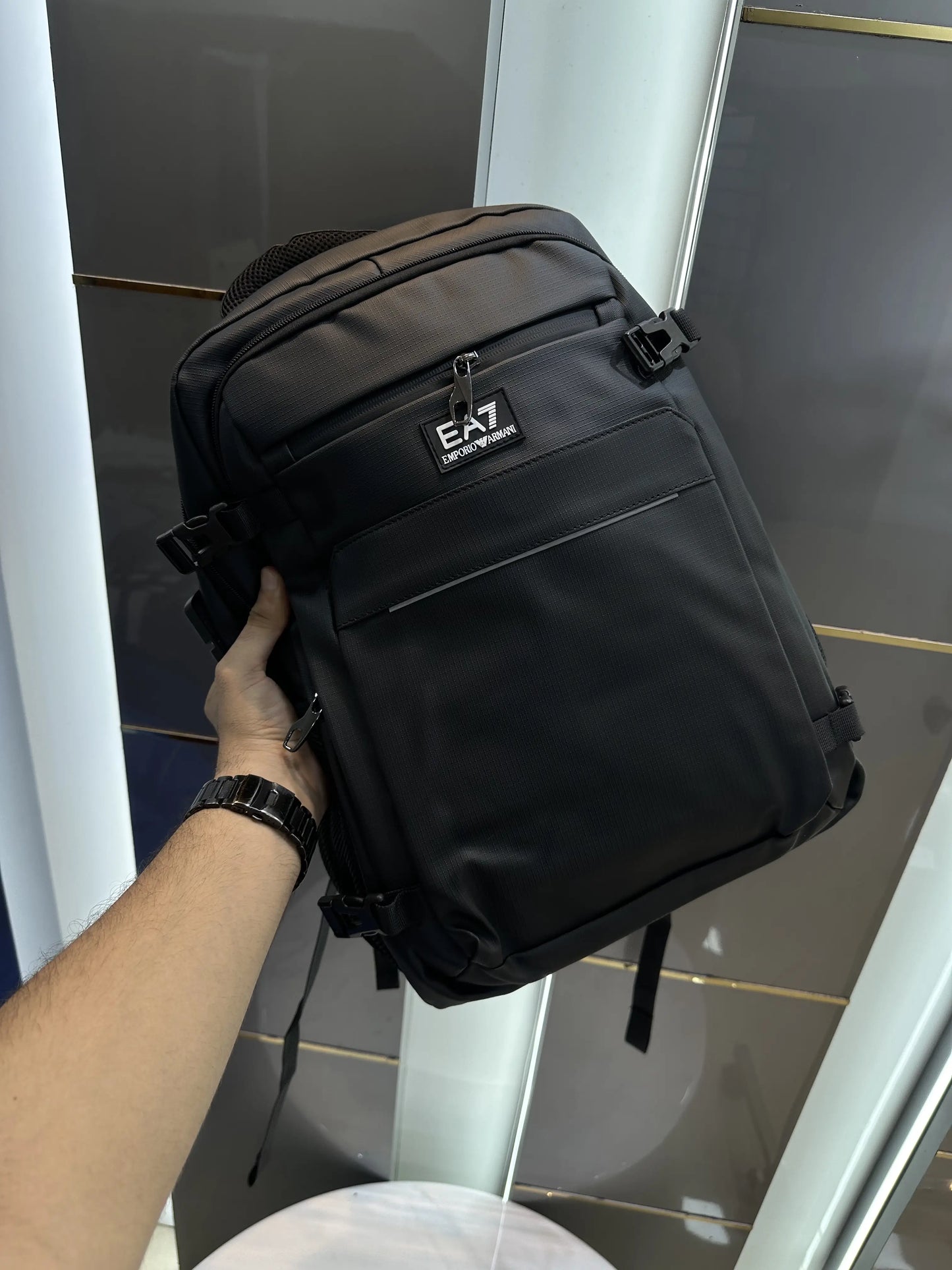 Emporio Arman i Luxury Imported Backpack Black ea812