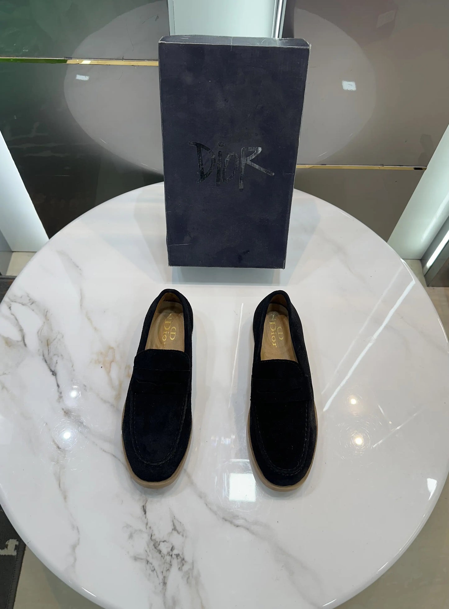 Dior_Black Premium Suede Leather Formal