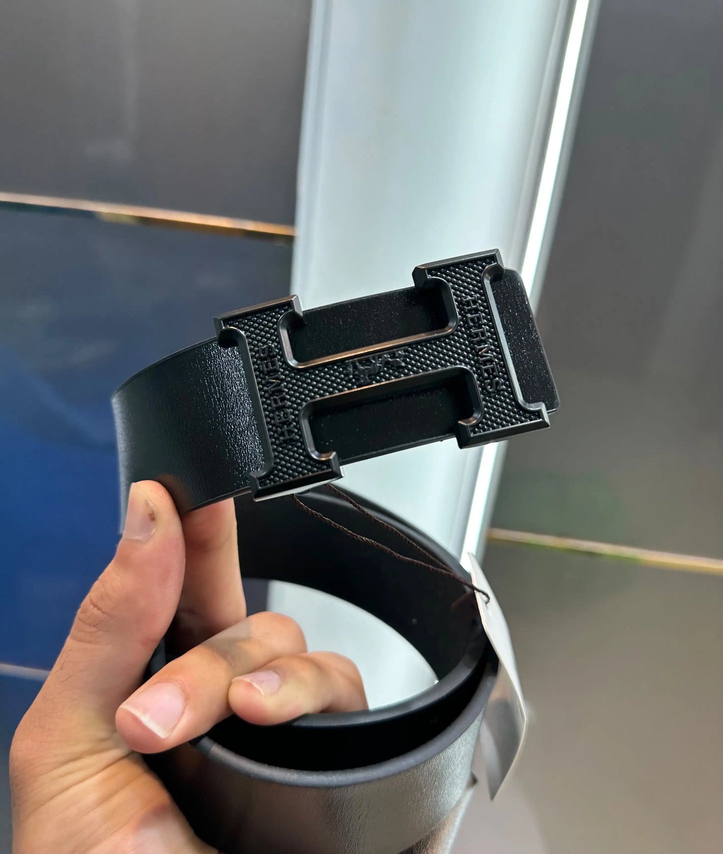 Herme s Black Premium Imported Belt h212