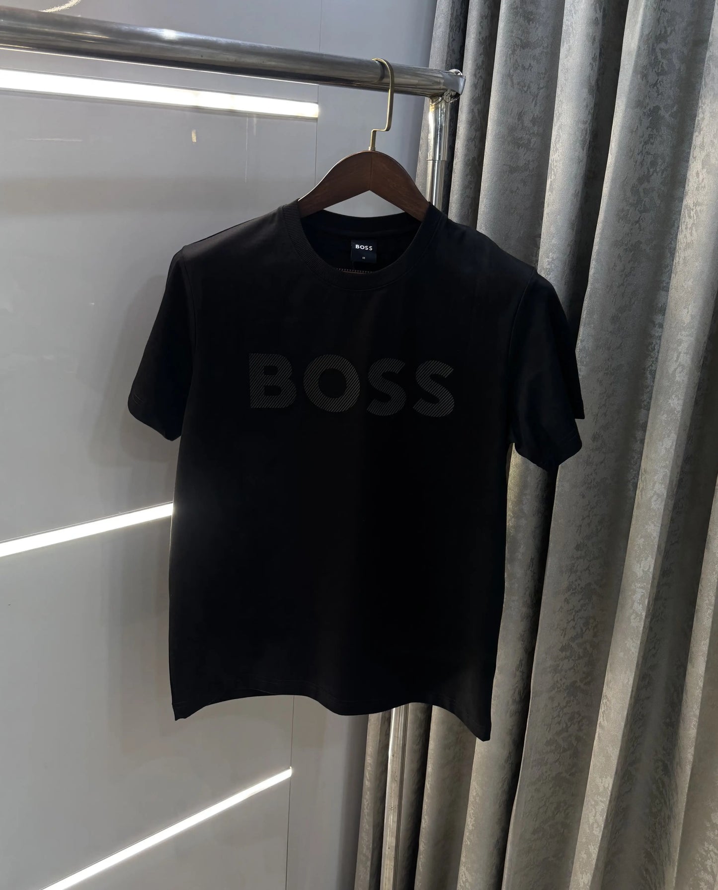 Hugo Bos s Black Embroidery Logo Premium T-Shirt
