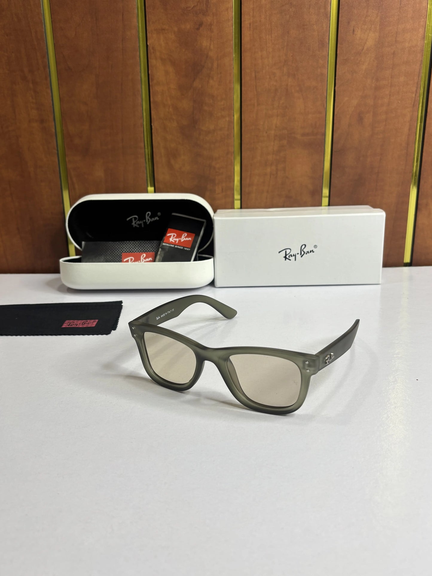 Rayban Reverse 0502 Peach Olive Green