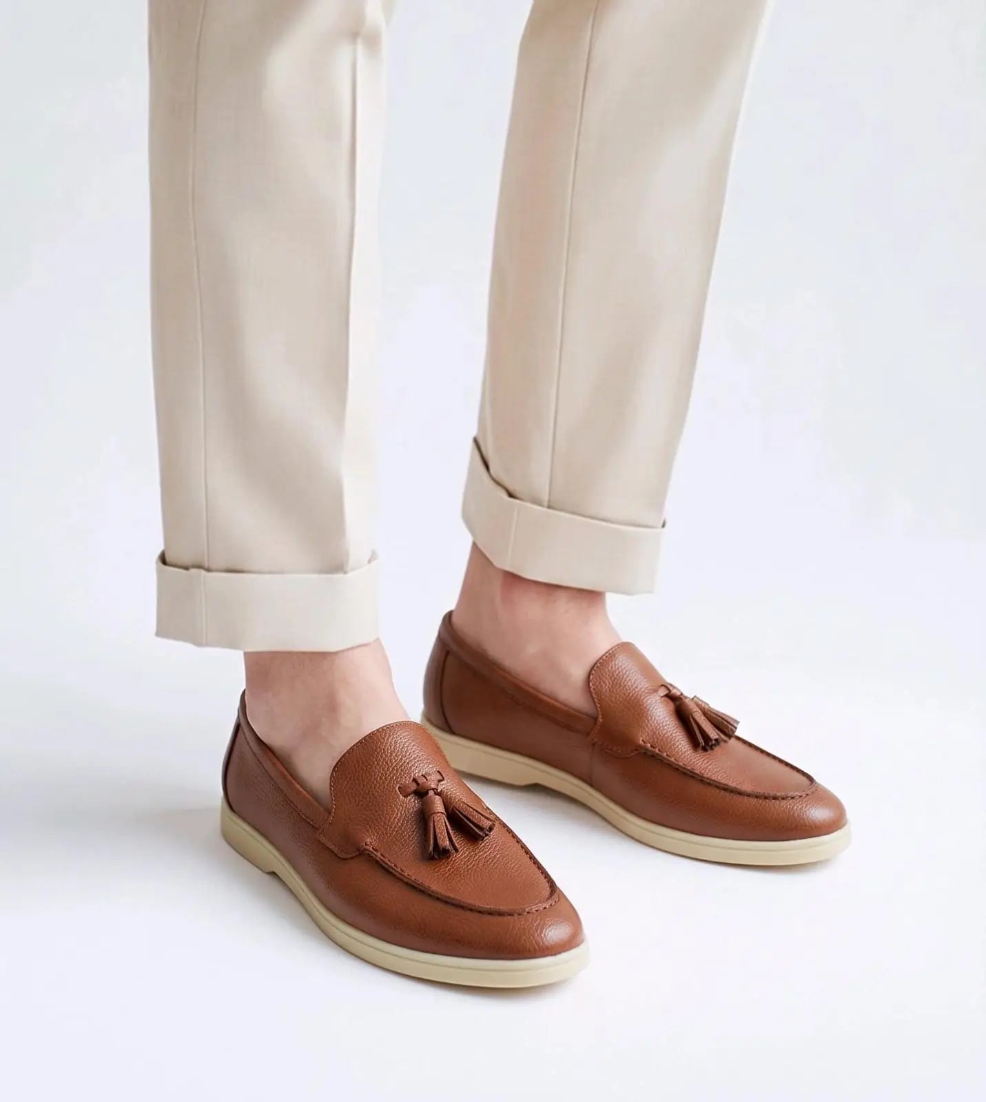 Loro_Piana Premium Leather Loafers