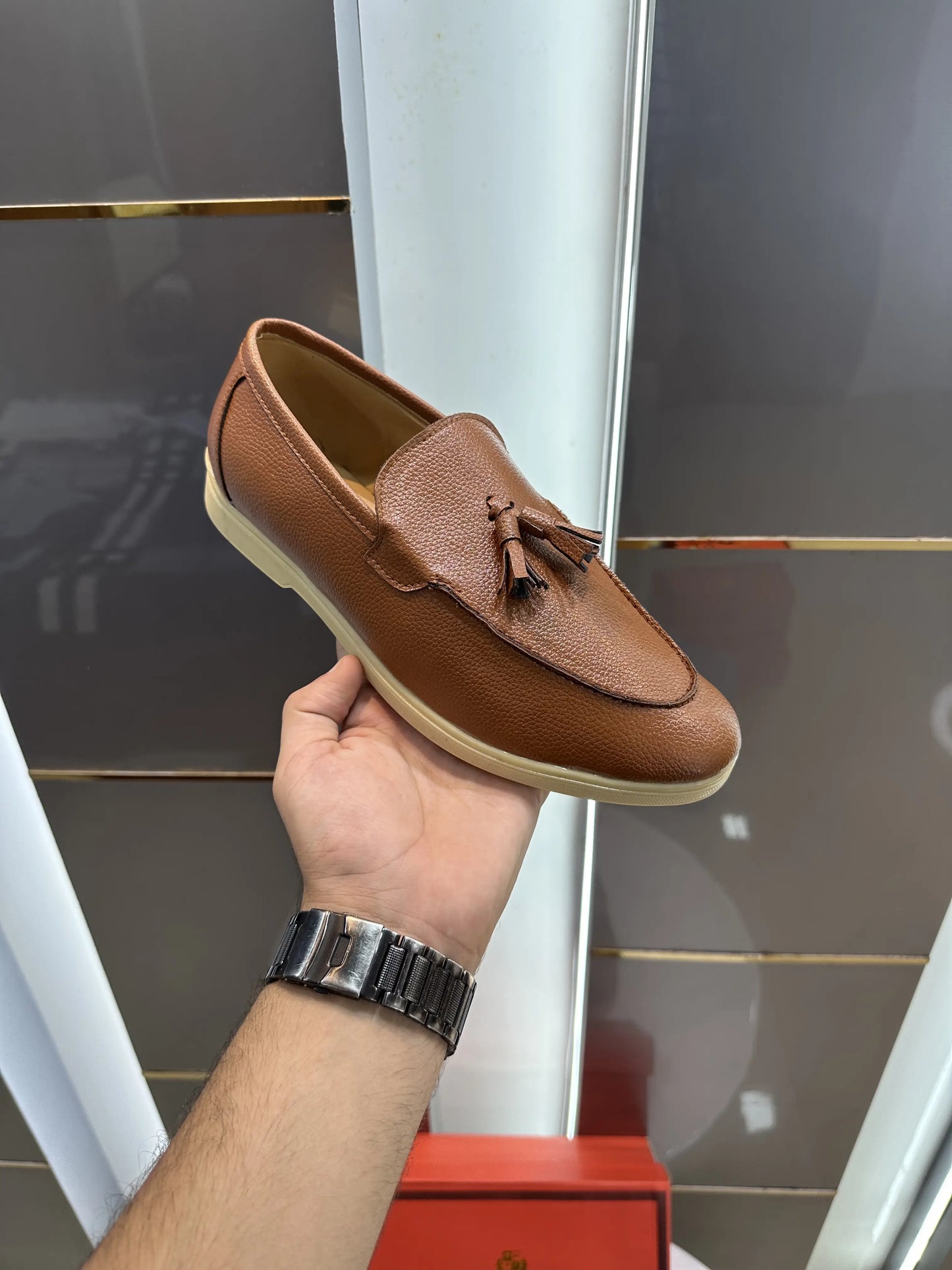 Loro_Piana Premium Leather Loafers