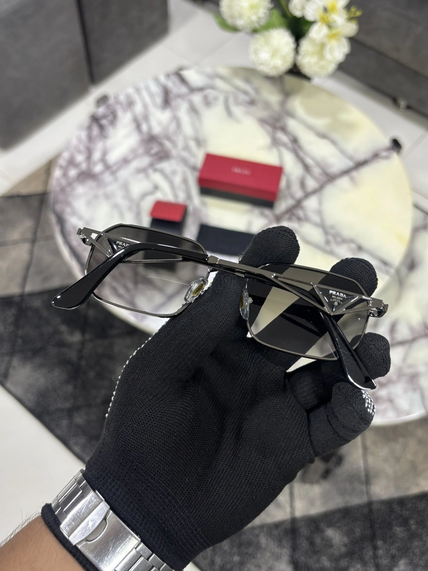 Prada 425 Grey Black