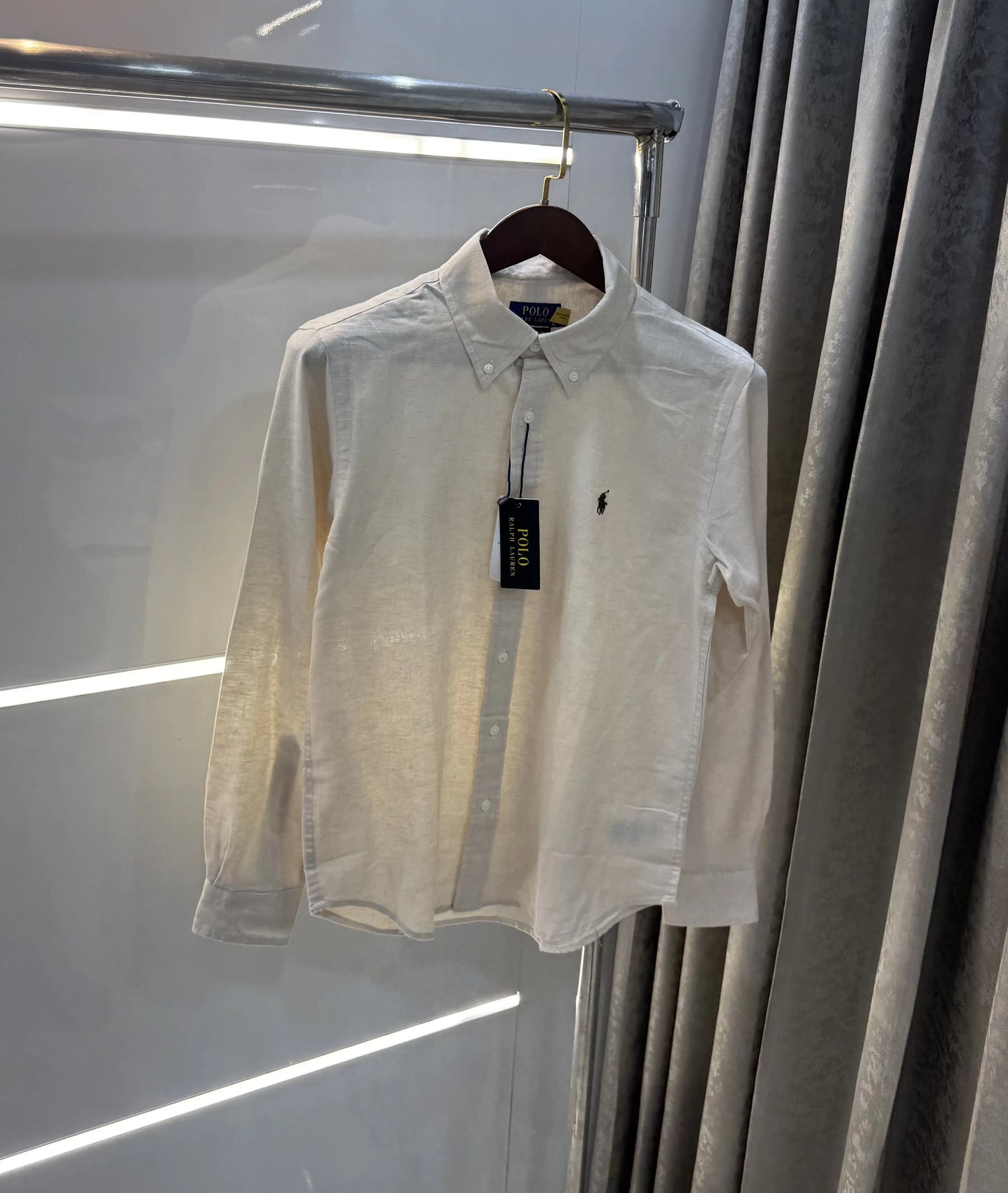 Ralph Lauren Cream Premium Linen Shirt