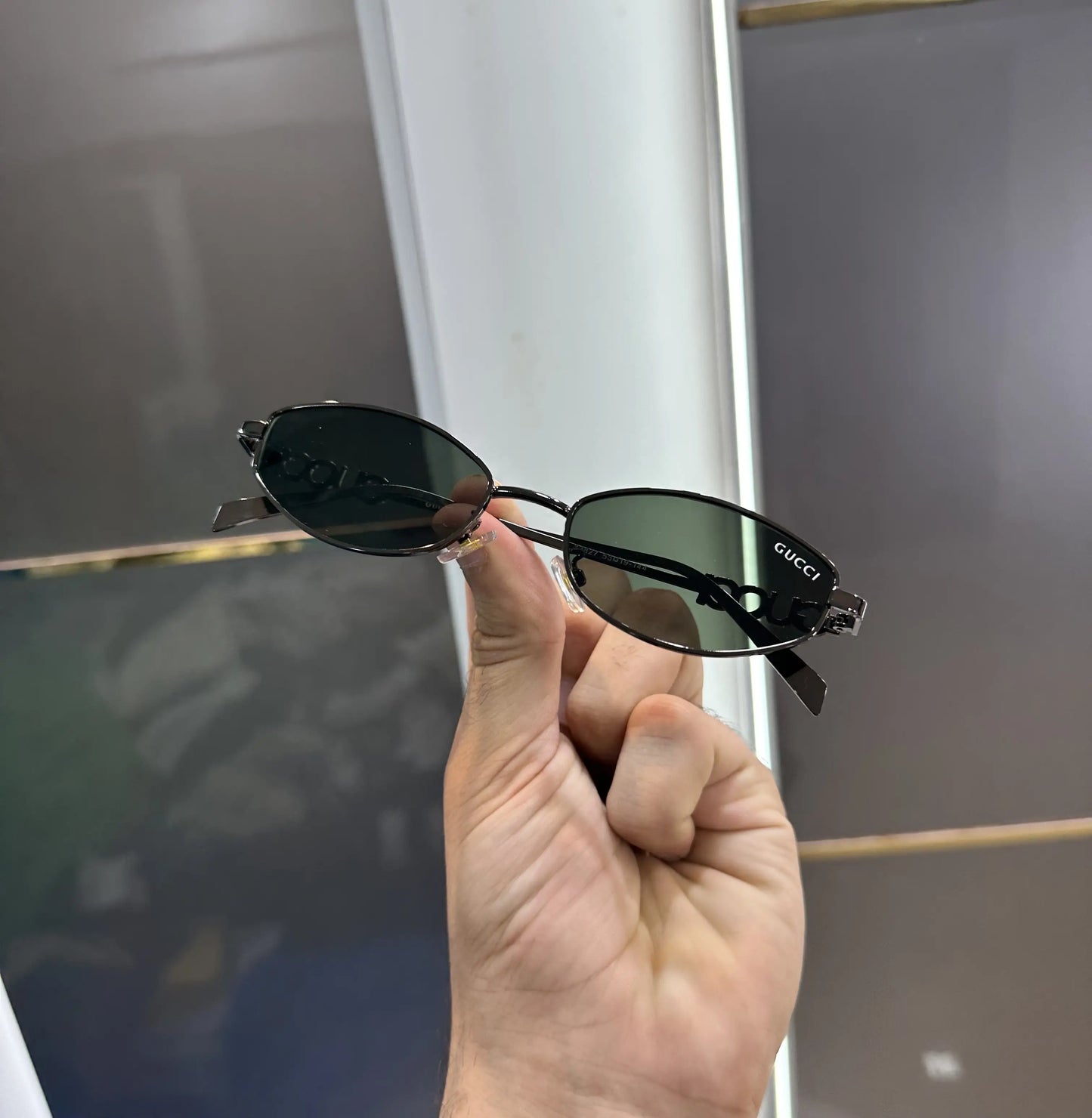 Gucc i Gunmetal Green Premium Shades 2827